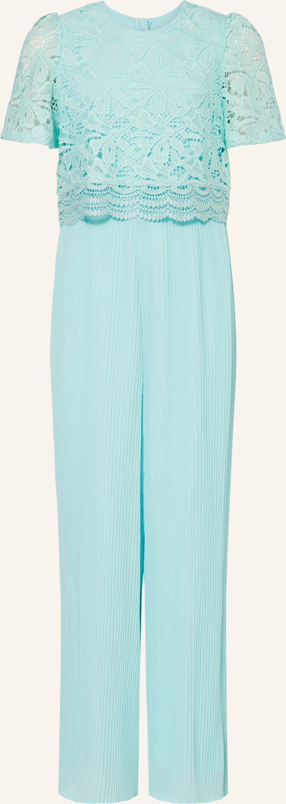 S.Oliver Red Jumpsuit Mit Spitze Und Plissees blau