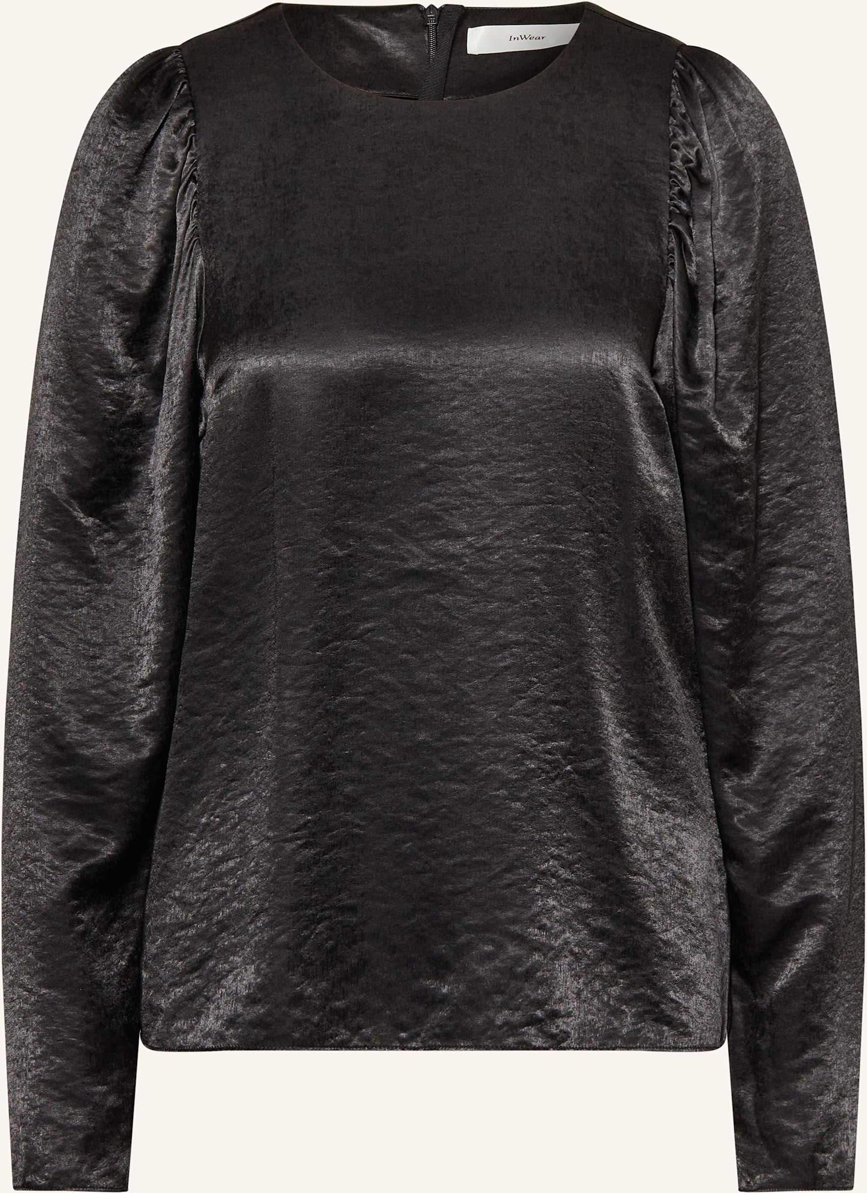 Inwear Blusenshirt Didraiw Aus Satin schwarz