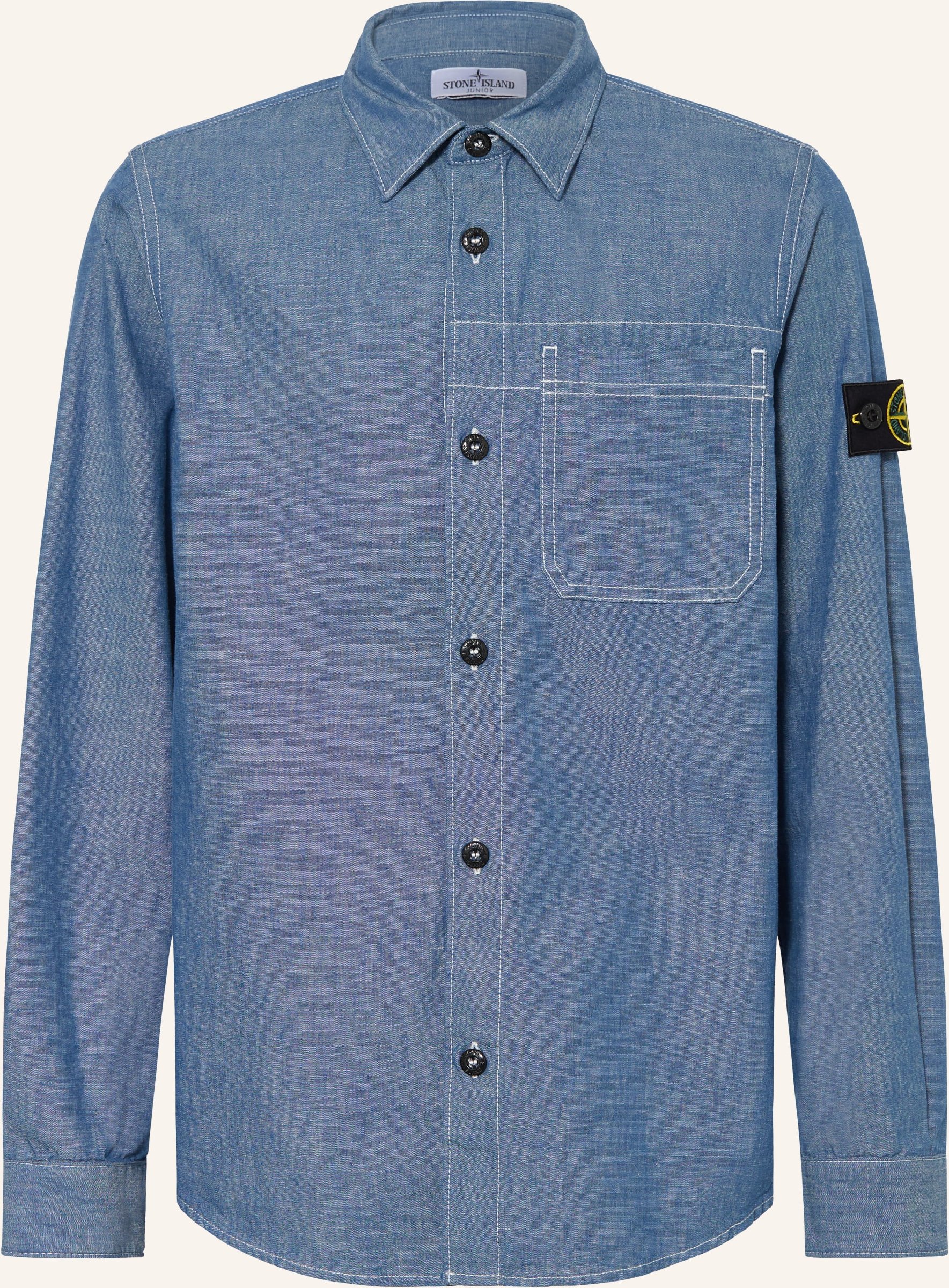 Stone Island Junior Hemd blau