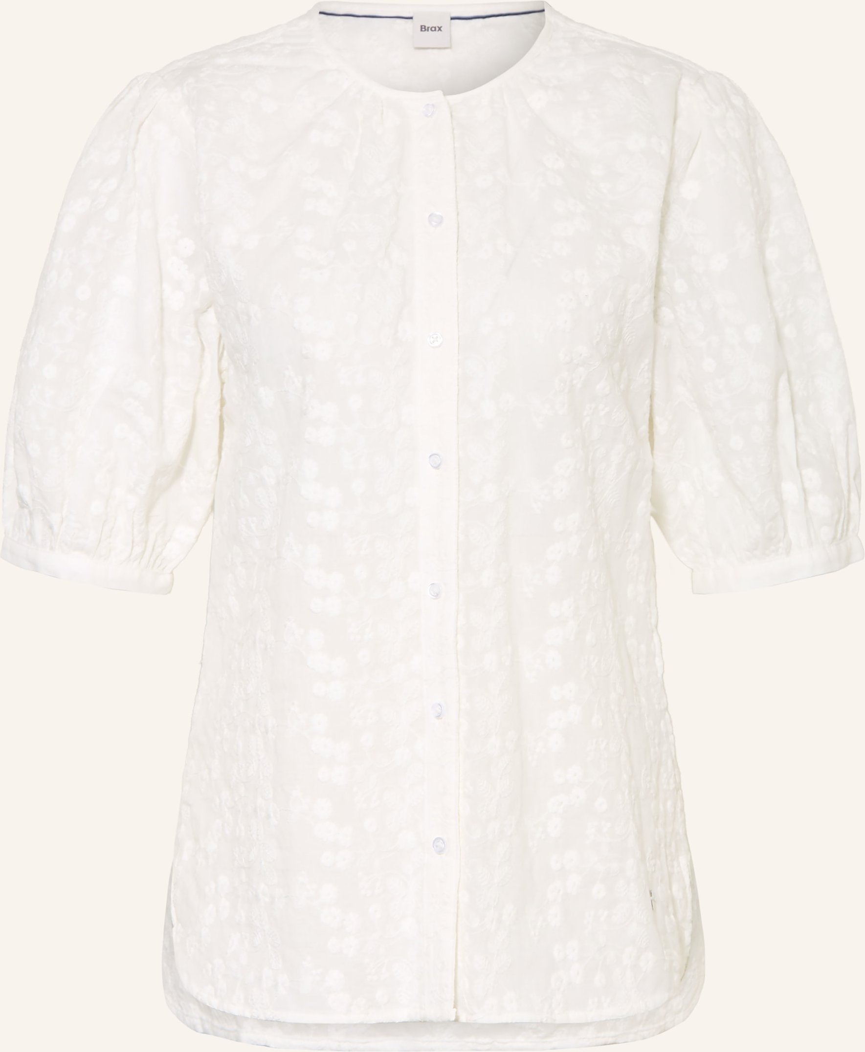 Brax Bluse Vea Mit 3/4-Arm weiss