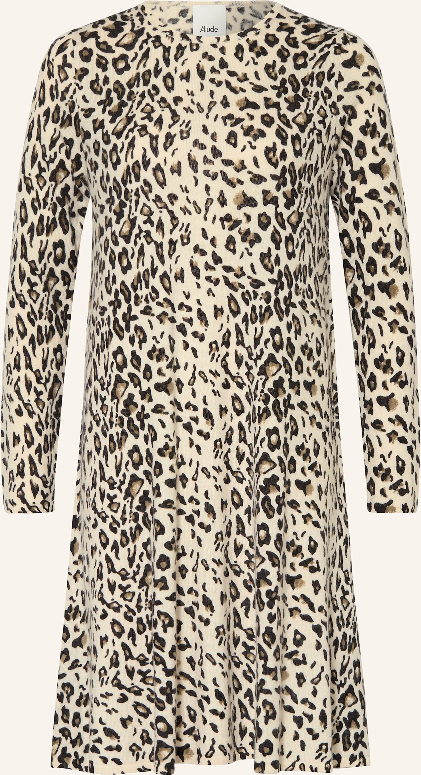 Allude Strickkleid Mit Cashmere weiss