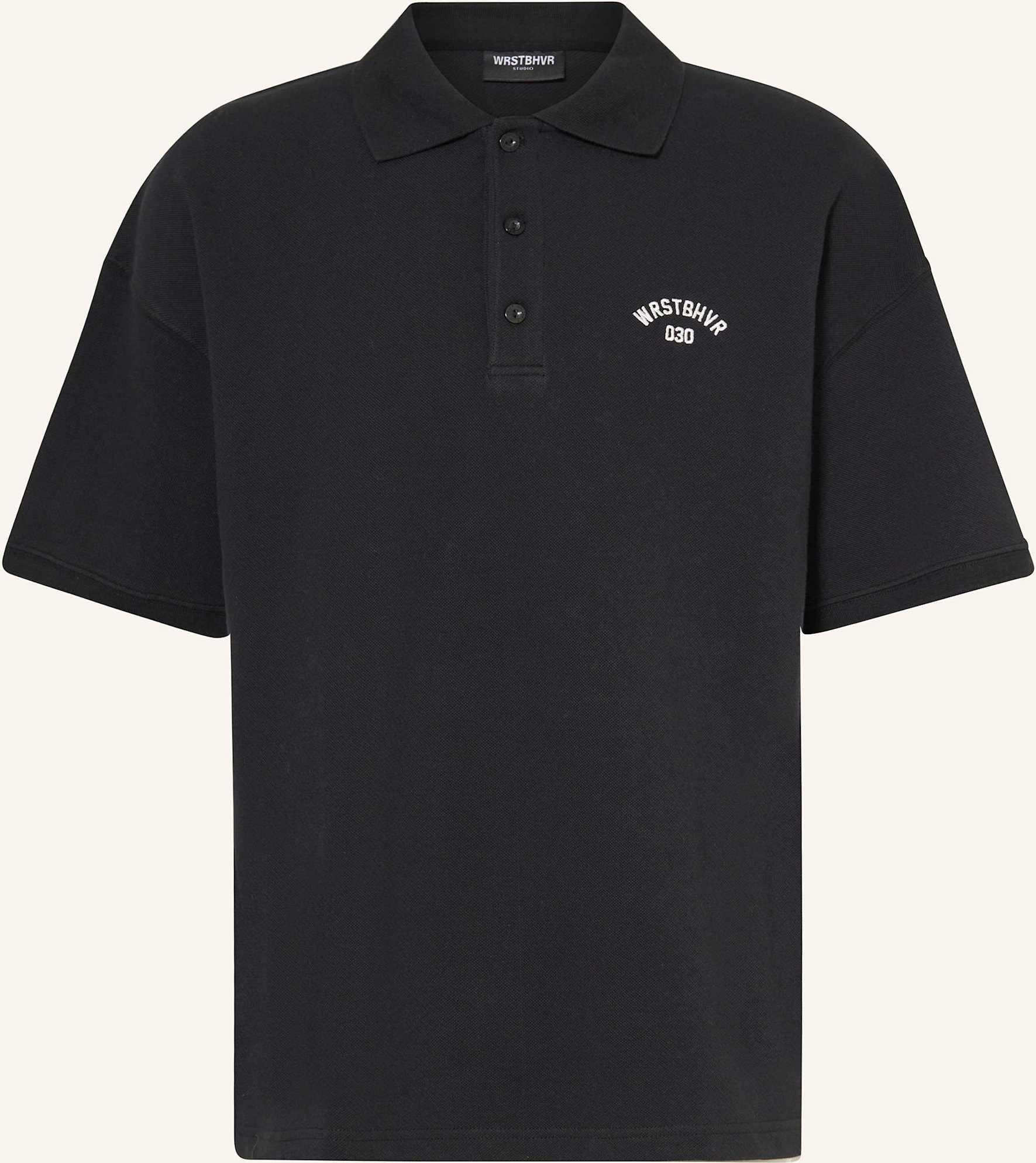 Wrstbhvr Piqué-Poloshirt Jaro Wide Fit schwarz