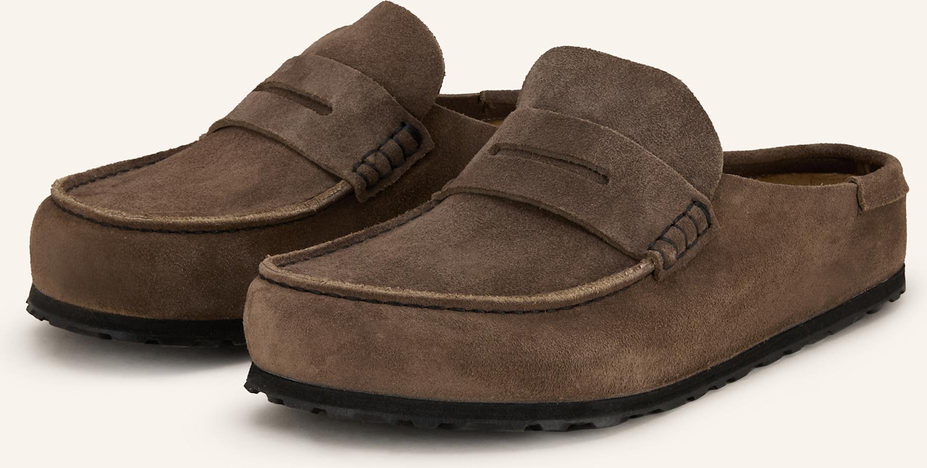 Birkenstock Mules Naples Wrapped braun