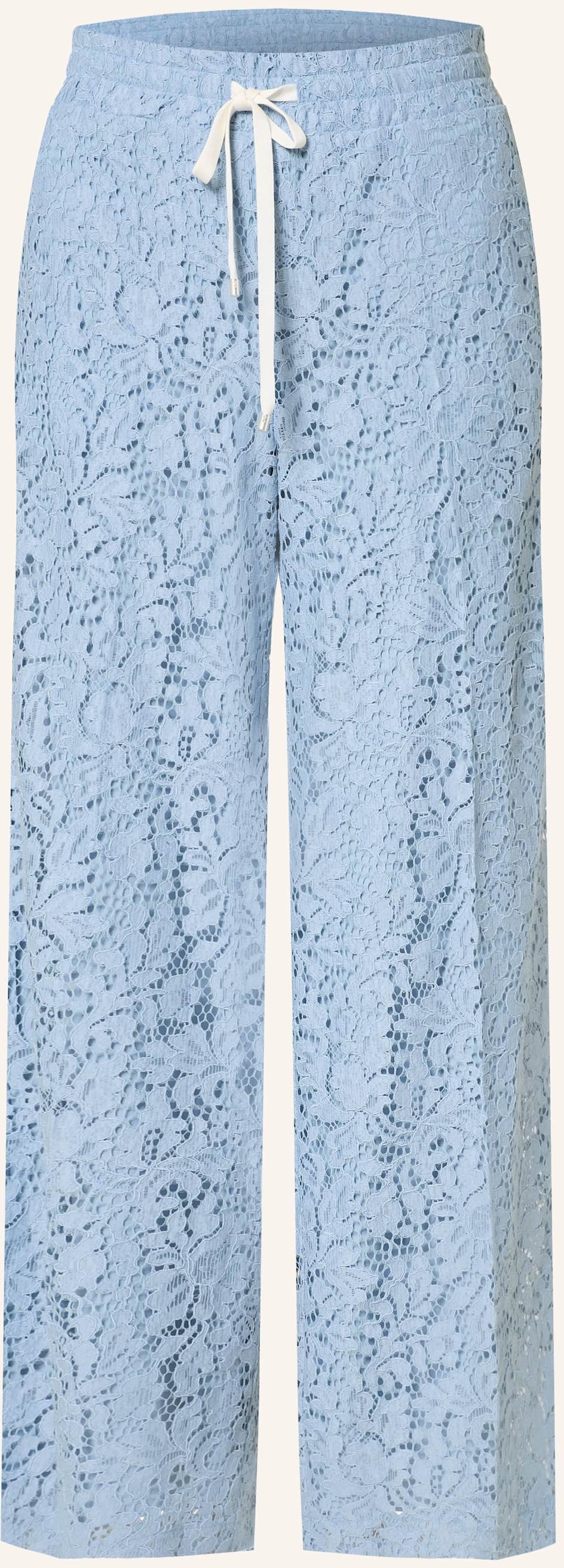 Cambio Marlenehose Clara Aus Spitze blau