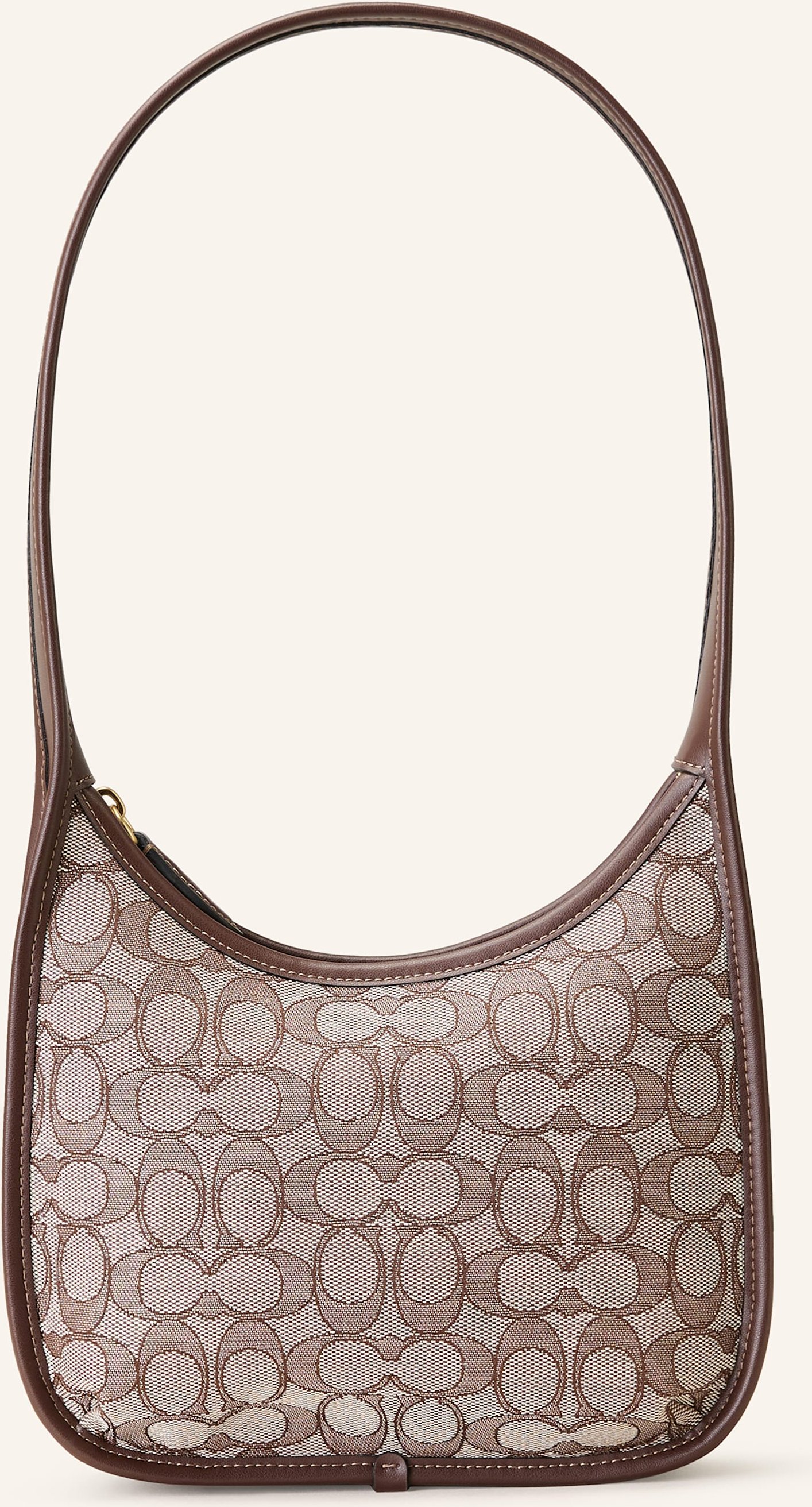 Coach Schultertasche Curve braun