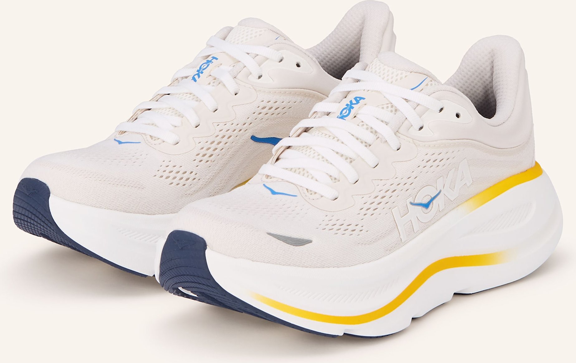 Hoka Laufschuhe Bondi 9 weiss