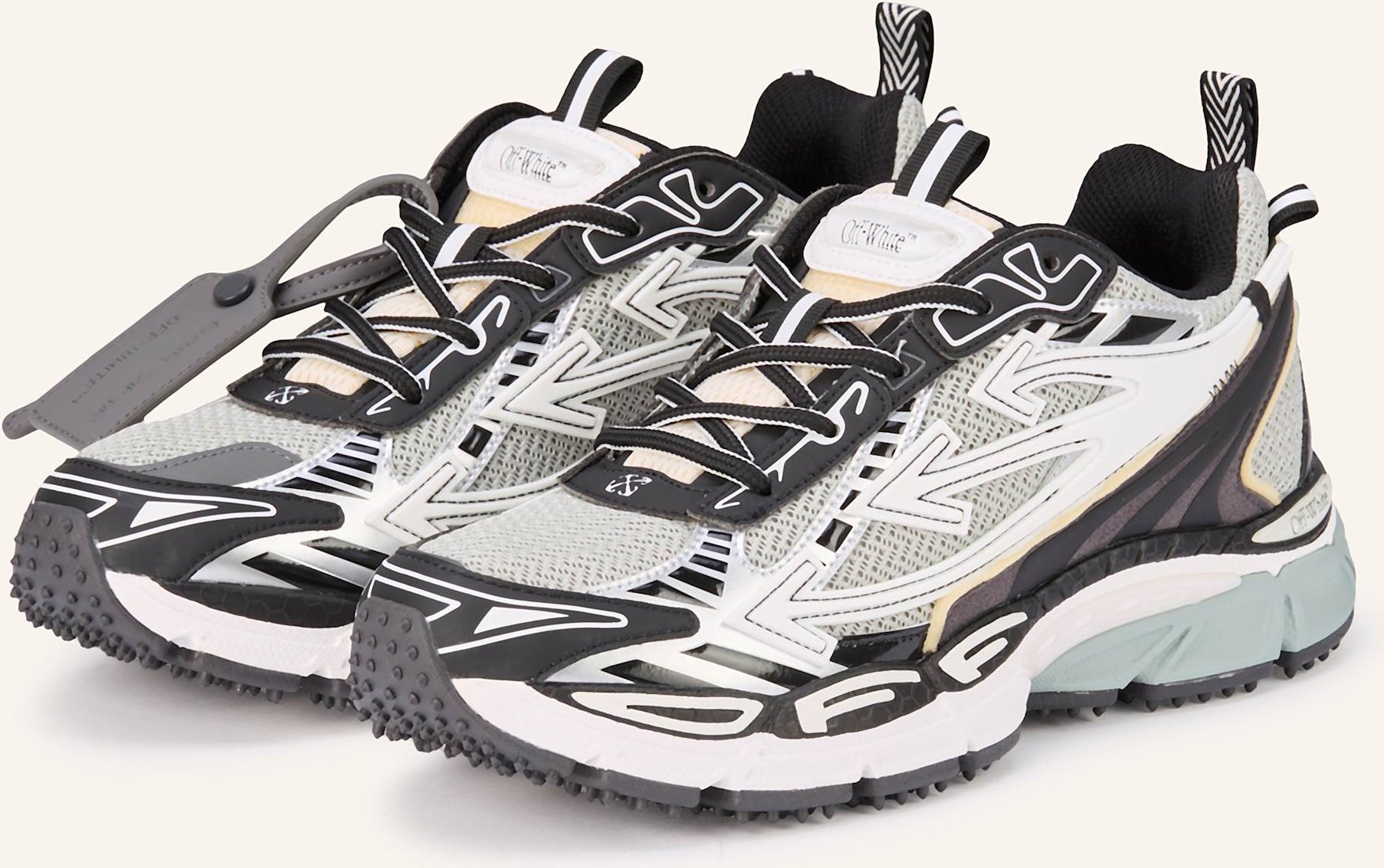 Off-White Sneaker Ow Be Right Back grau