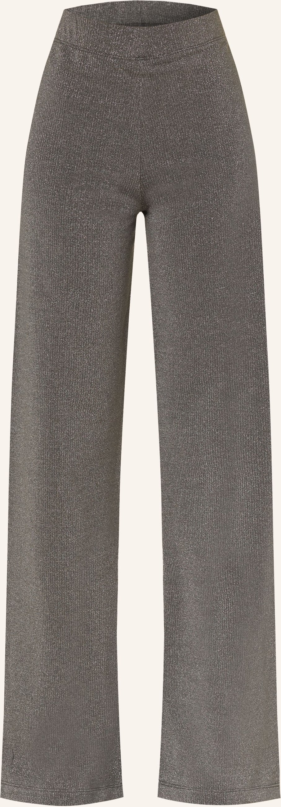 Oh April Strickhose Loui Mit Glitzergarn grau