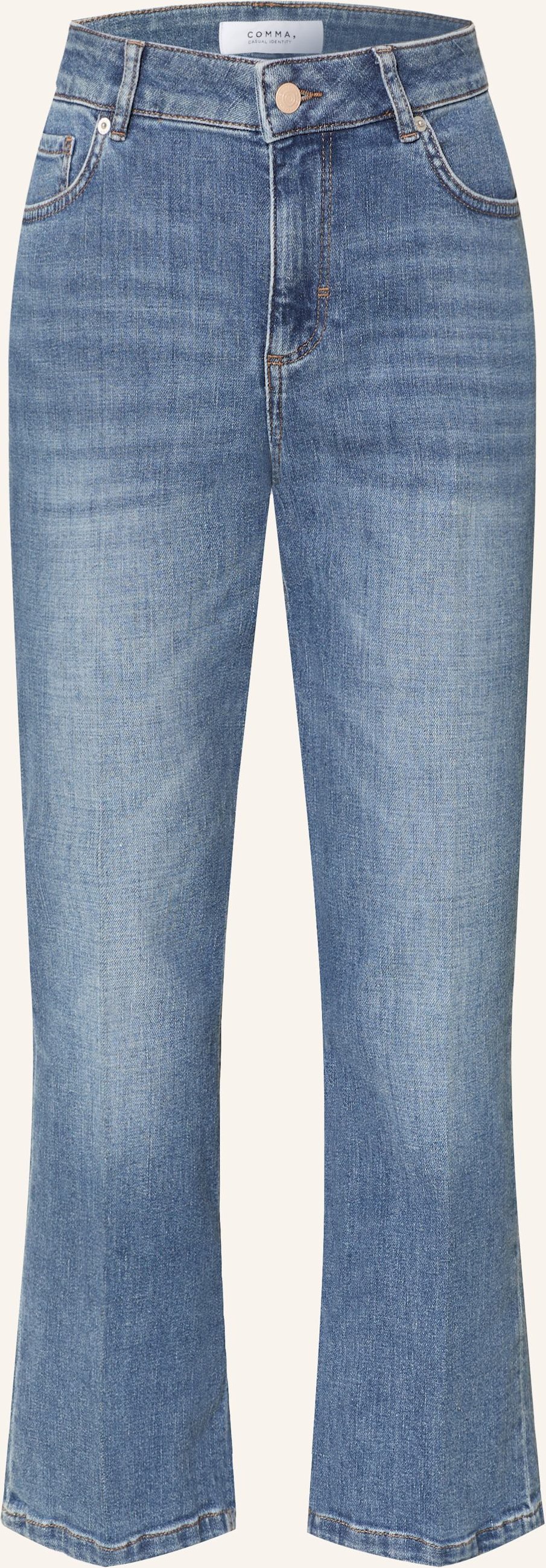 Thumbnail - Comma Casual Identity Cropped Jeans Jade Easy Kick blau