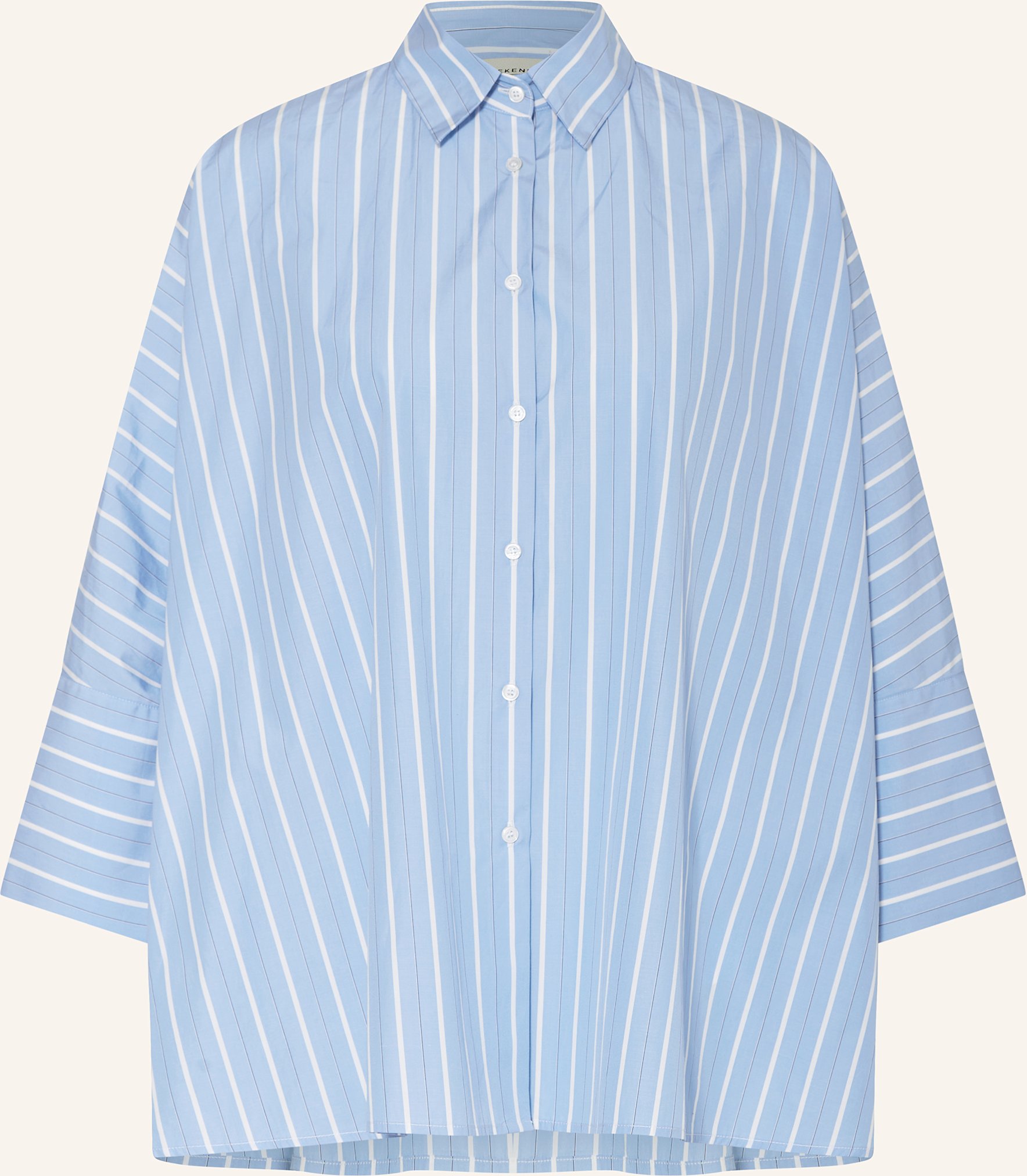 Thumbnail - Weekend Max Mara Oversized-Hemdbluse Hudson Mit 3/4-Arm blau