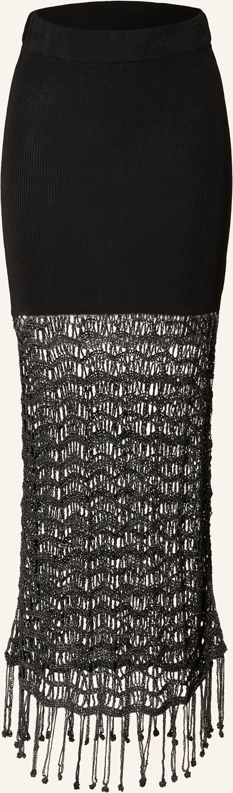 Ganni Strickrock schwarz