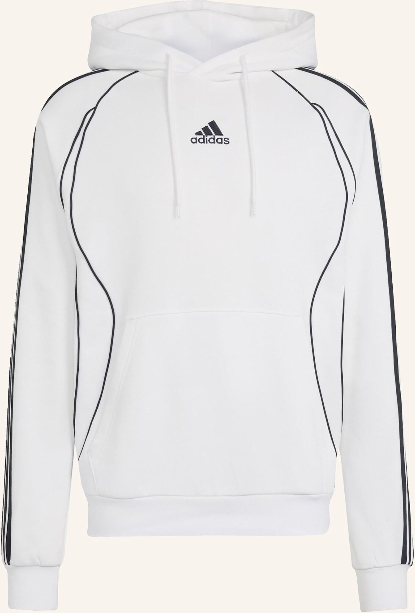 Thumbnail - Adidas Originals Adicolor Teamgeist Cut Line Hoodie weiss