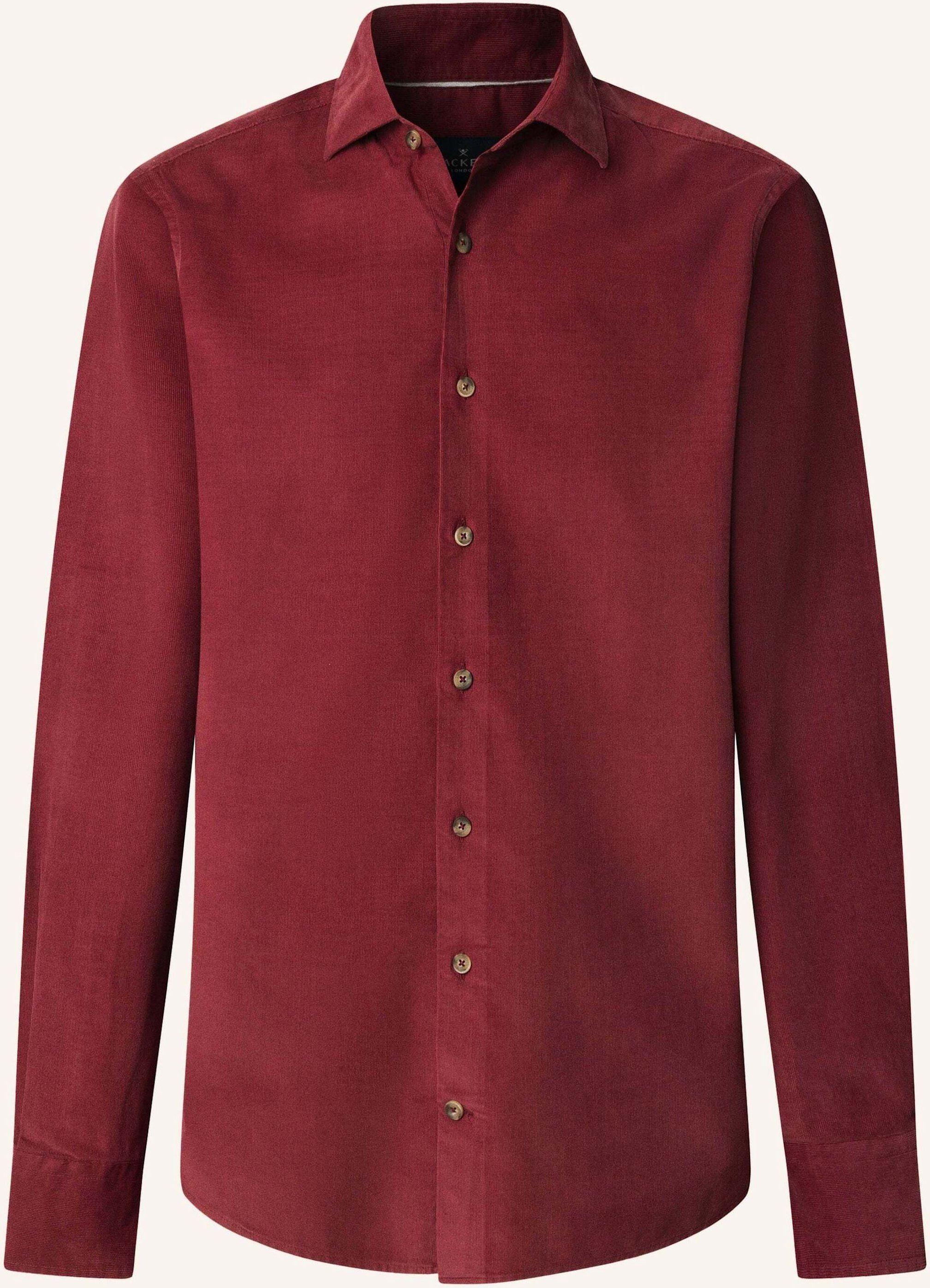 Hackett London Freizeithemd Smart Babycord rot