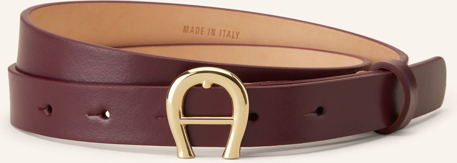 Aigner Ledergürtel rot