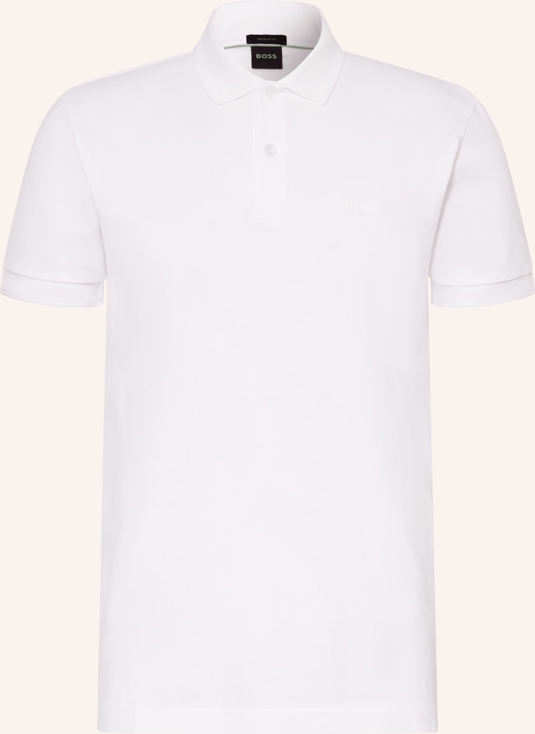 Boss Piqué-Poloshirt Pio weiss
