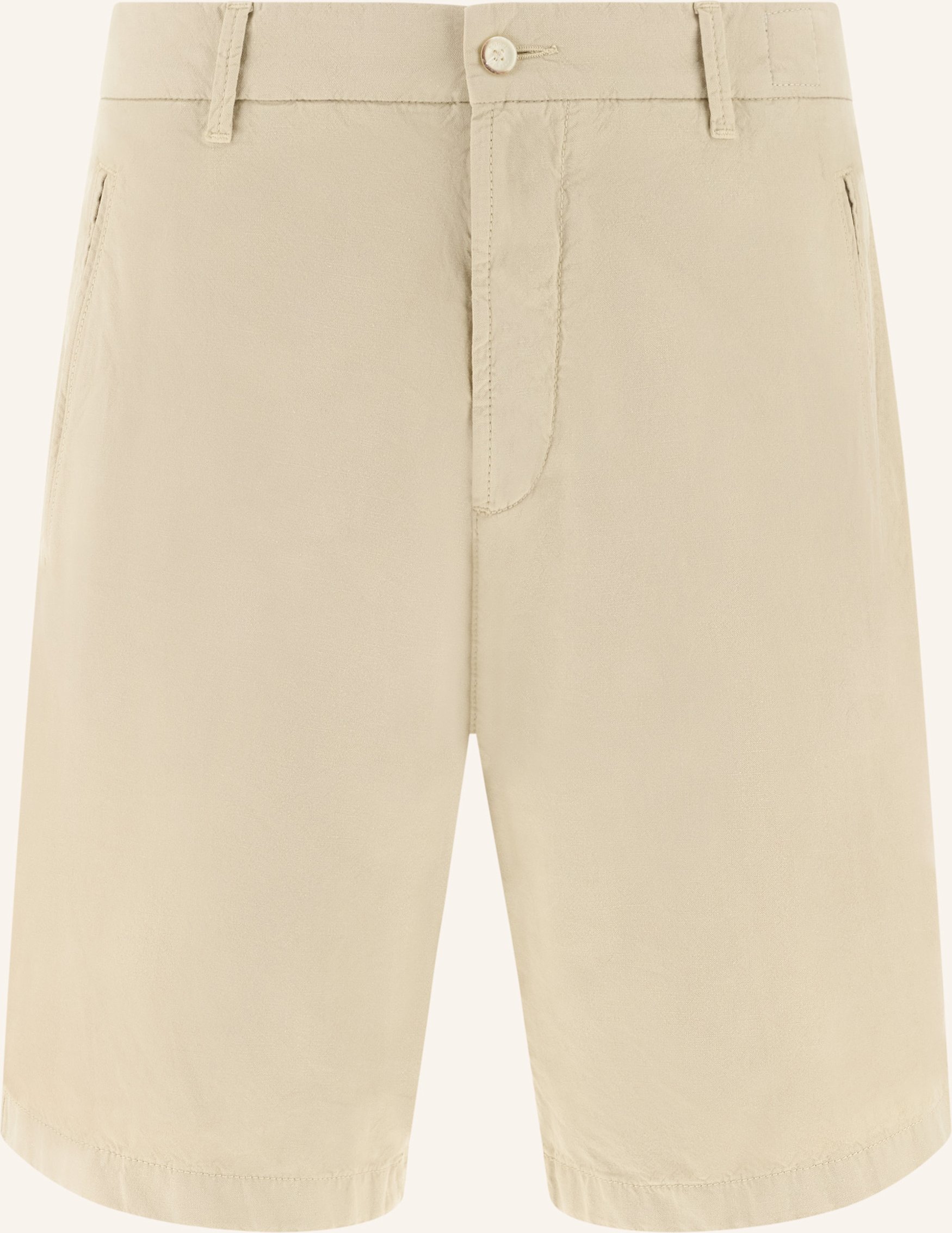 Boggi Milano Leinenshorts braun