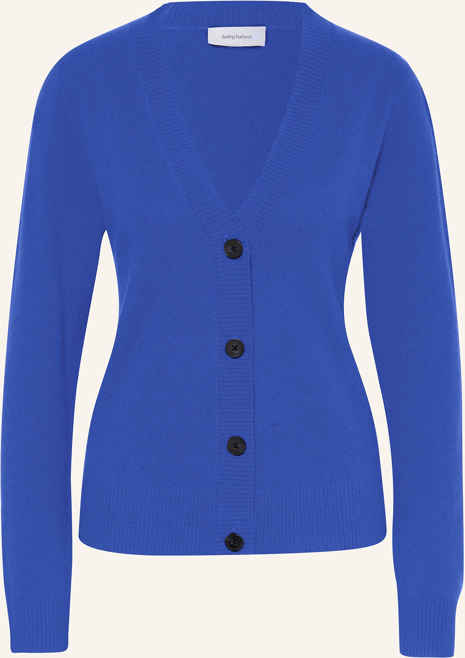 Darling Harbour Strickjacke Aus Cashmere blau