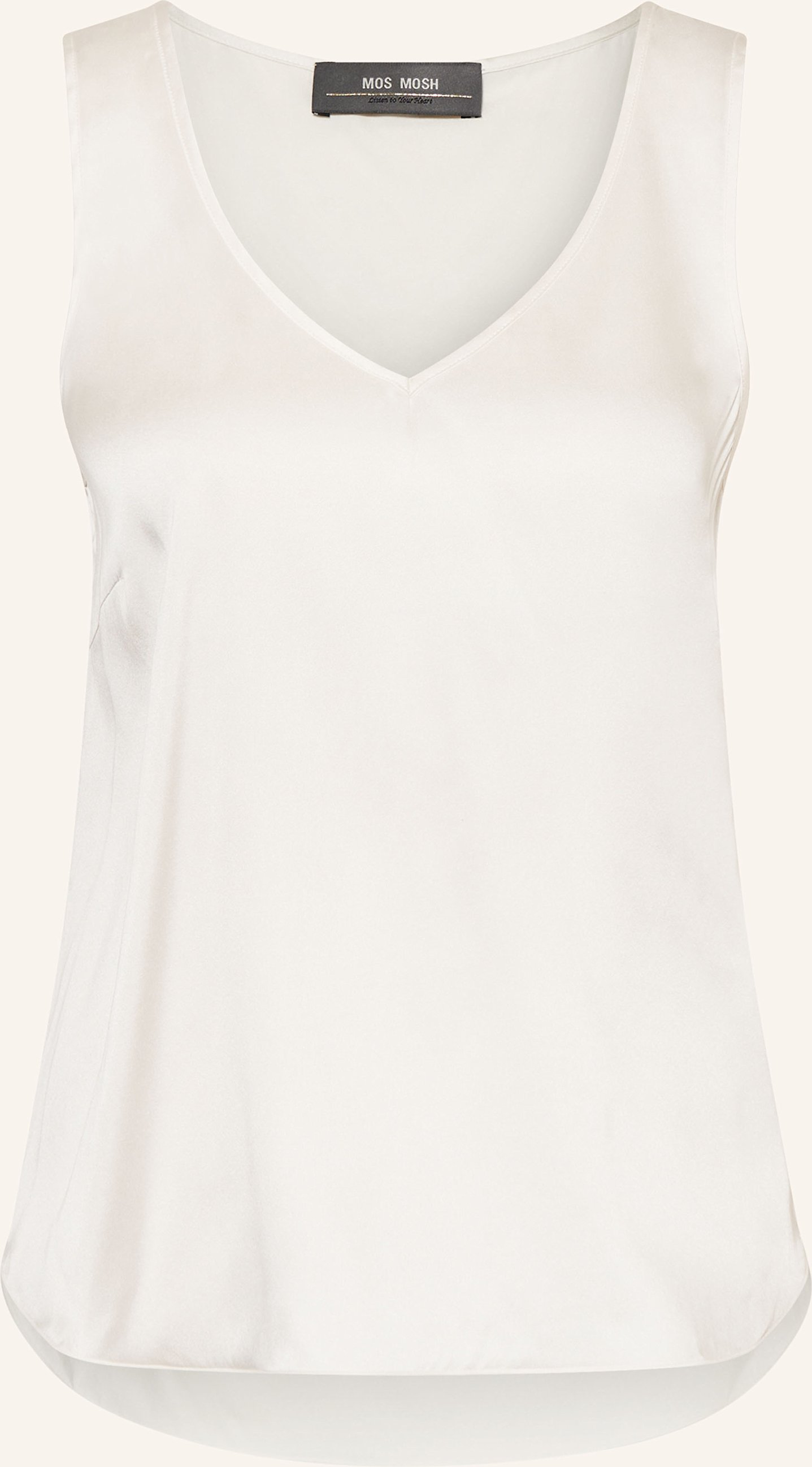 Mos Mosh Blusentop Mmastrid Aus Seide weiss