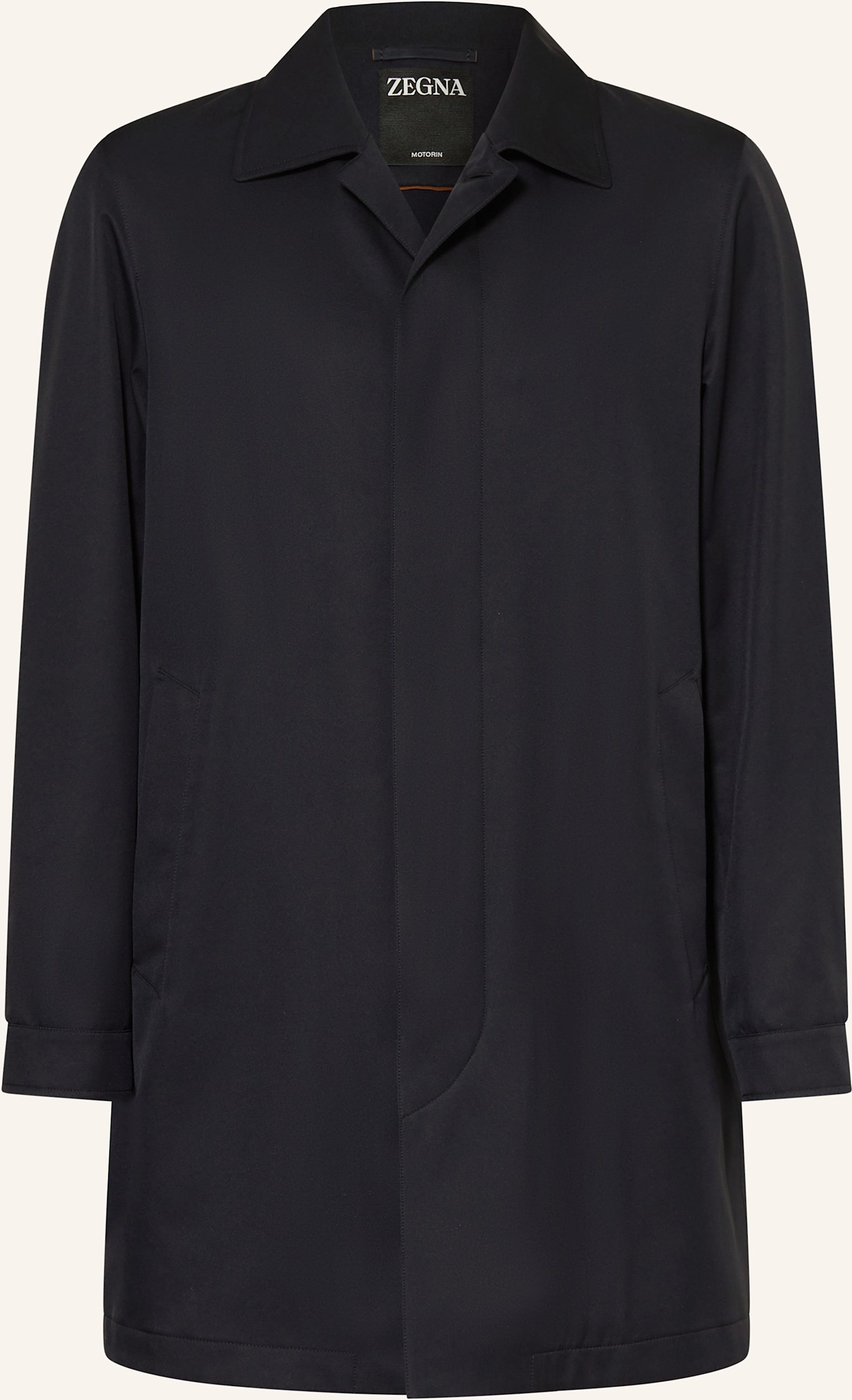 Zegna Regenmantel Motorin 300 blau