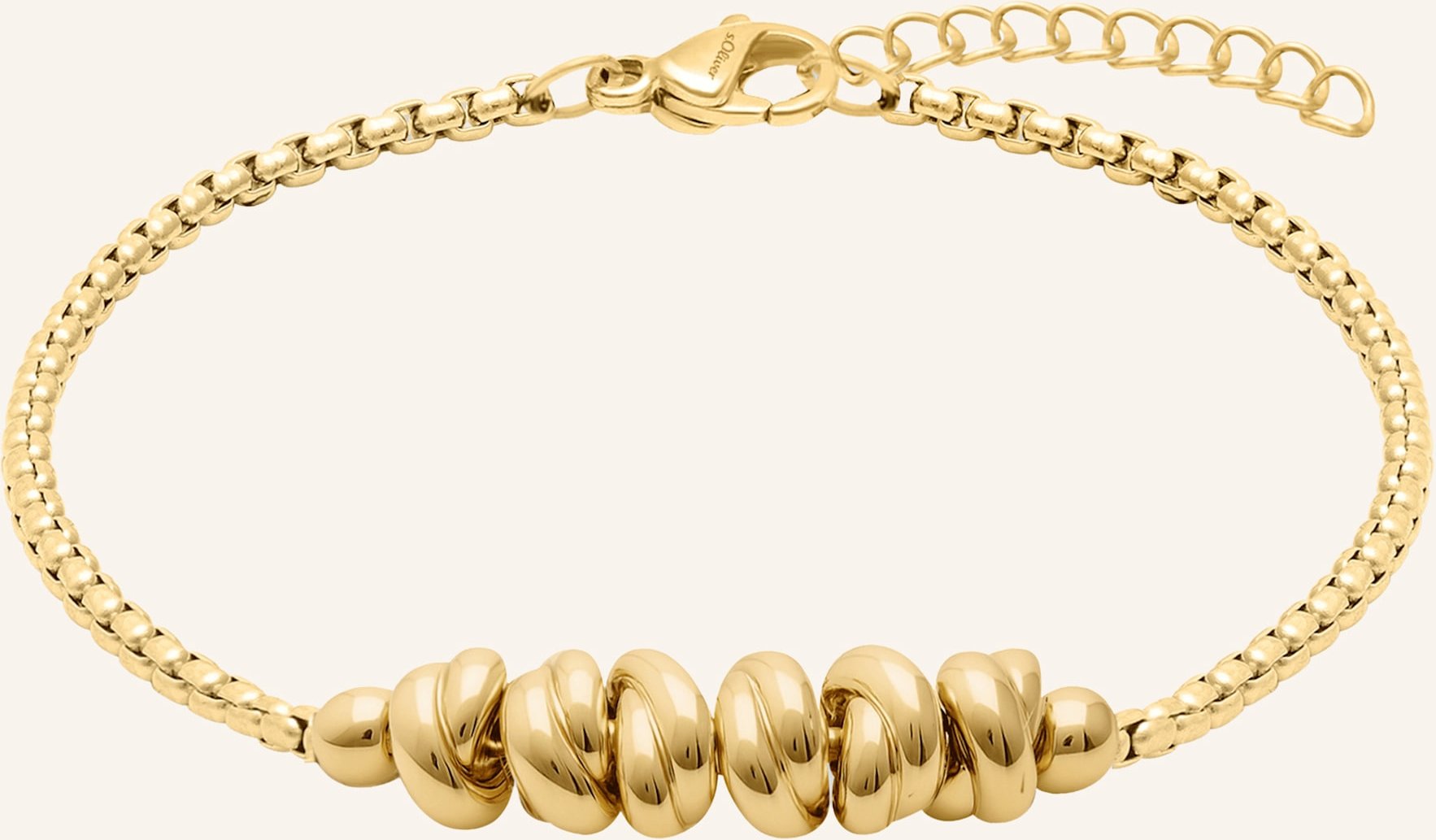 S.Oliver Armband Aus Edelstahl gold
