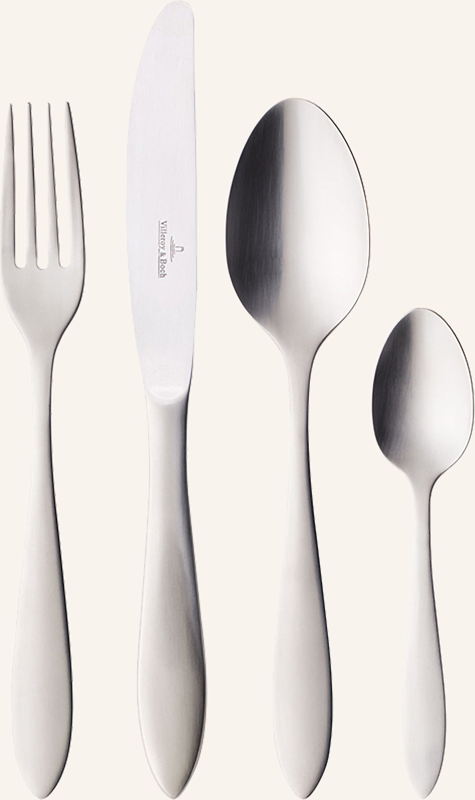 Thumbnail - Villeroy & Boch Tafelbesteck 24tlg. Arthur Gebürstet silber