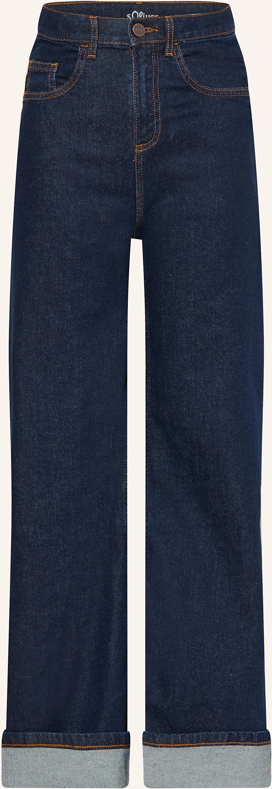 S.Oliver Red Wide Leg Jeans blau