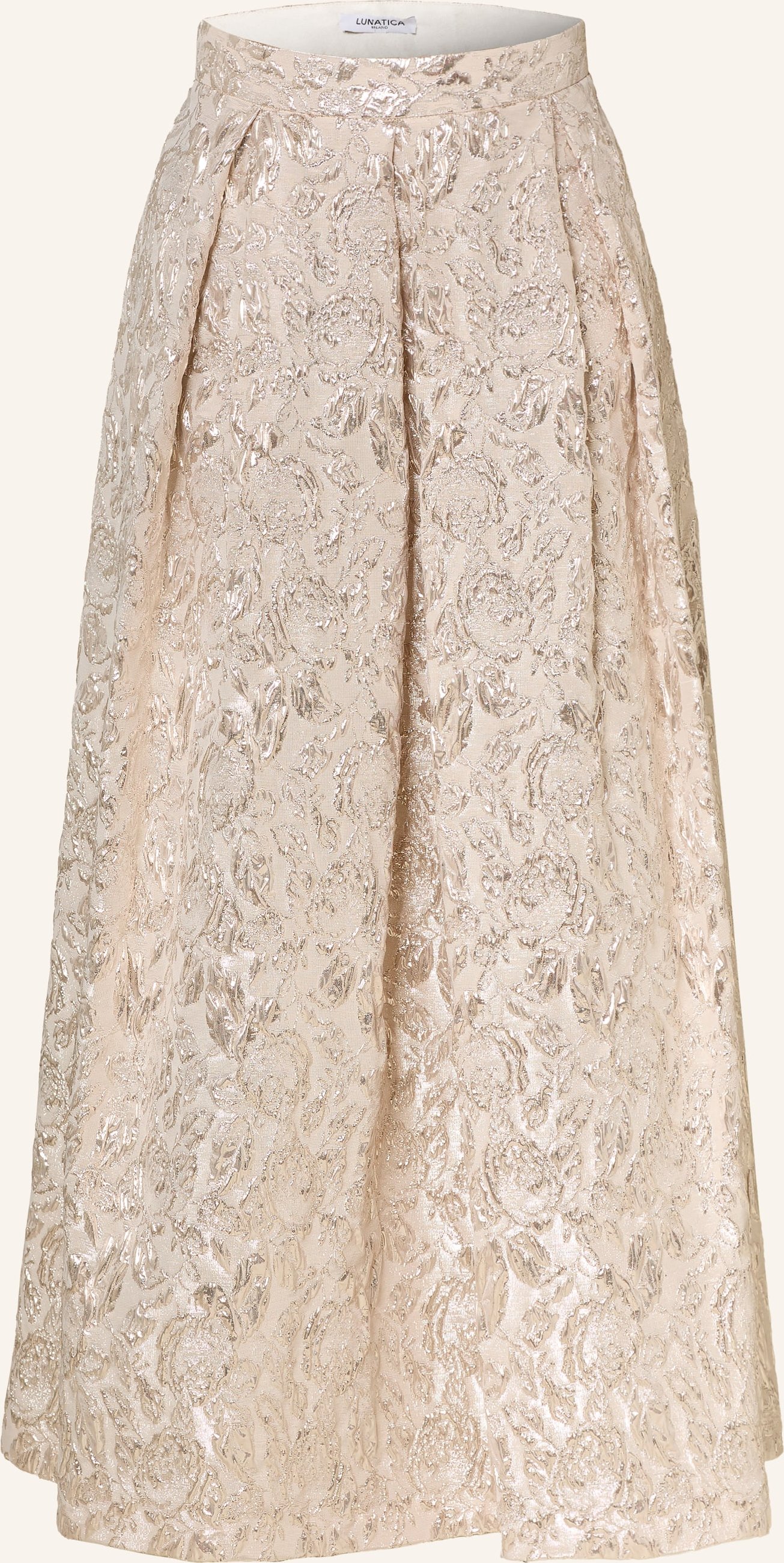 Lunatica Milano Jaquard-Rock Mit Glitzergarn silber