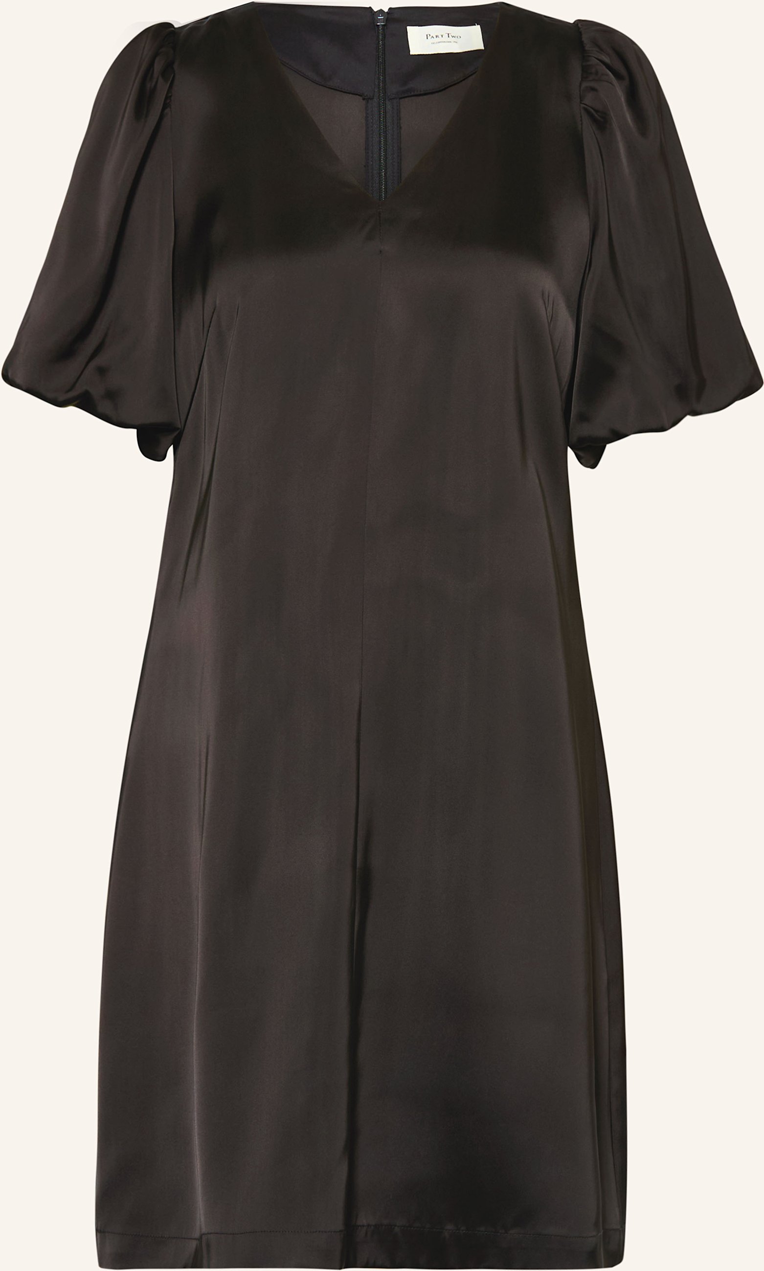 Part Two Satinkleid Ulvapw schwarz