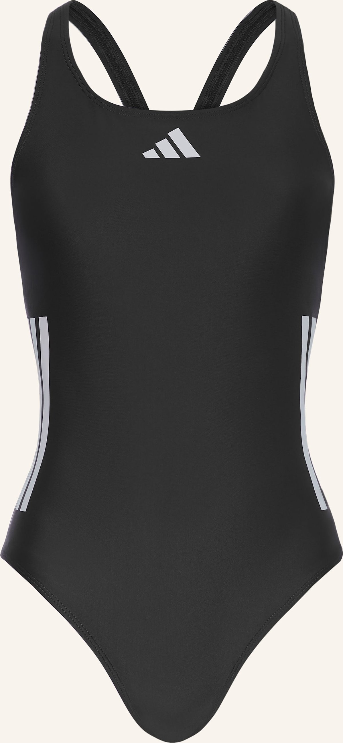 Thumbnail - Adidas Badeanzug 3-Streifen schwarz