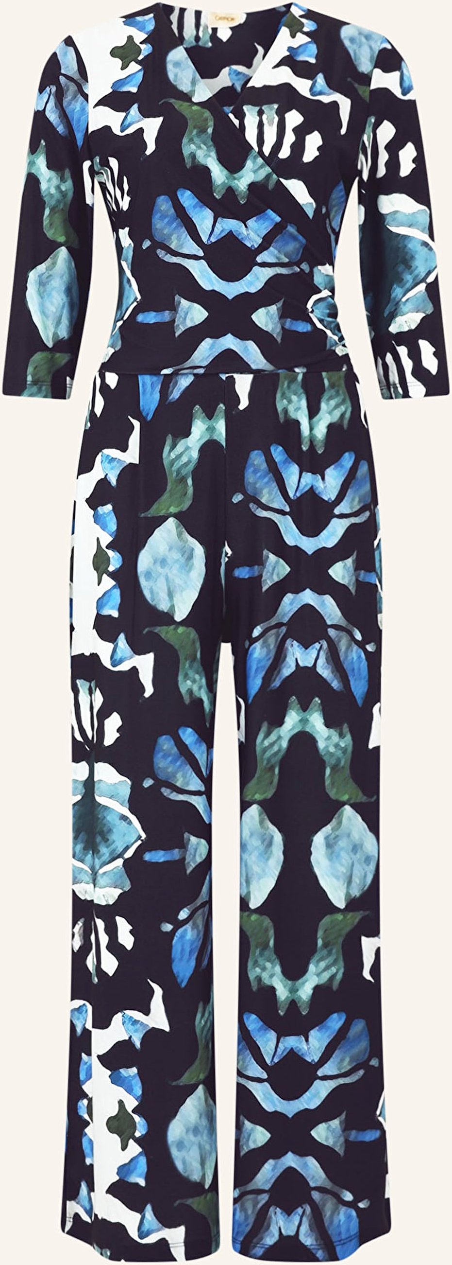 Cartoon Jumpsuit Mit 3/4-Arm weiss