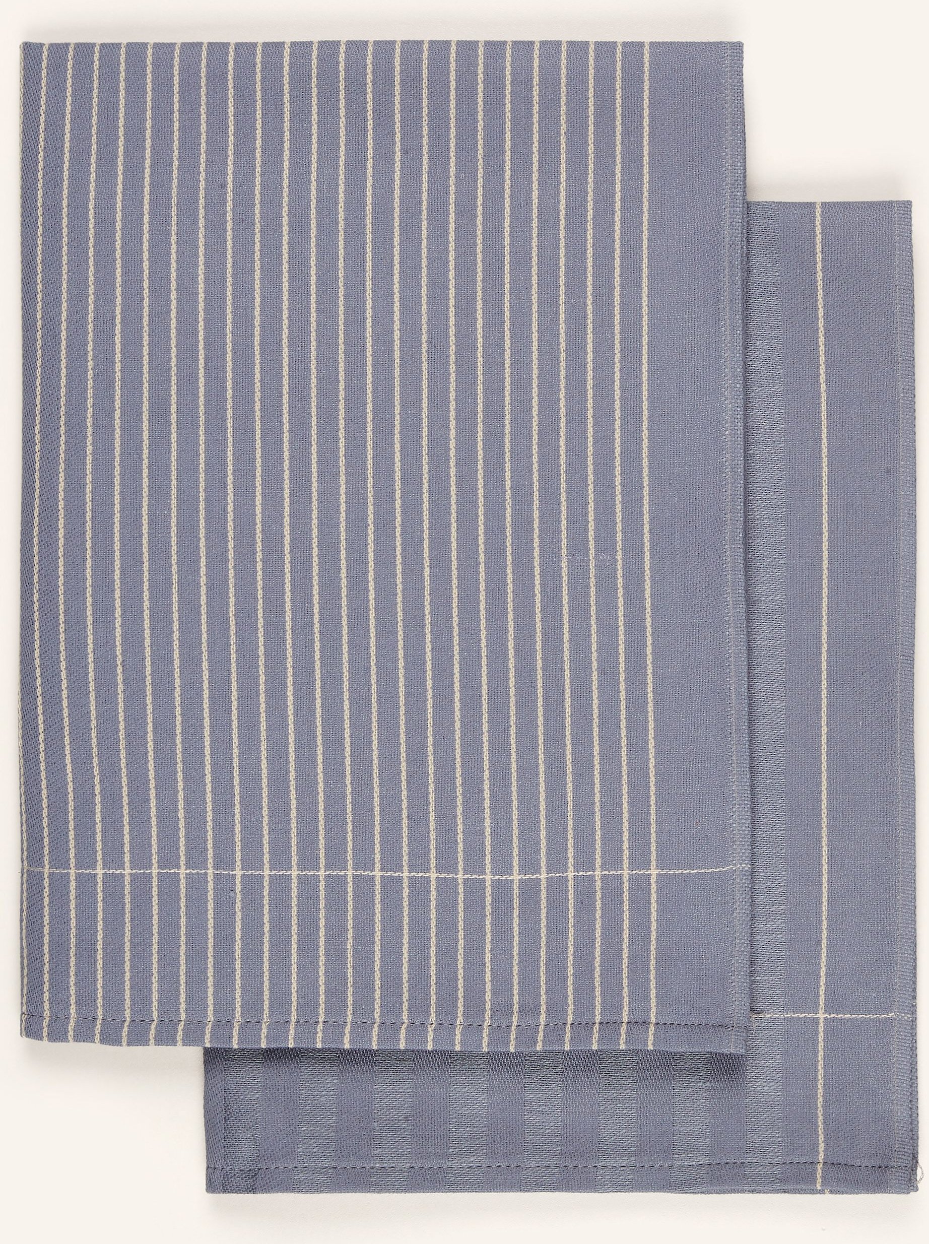 Ross 2er-Set Geschirrtücher Mit Leinen blau