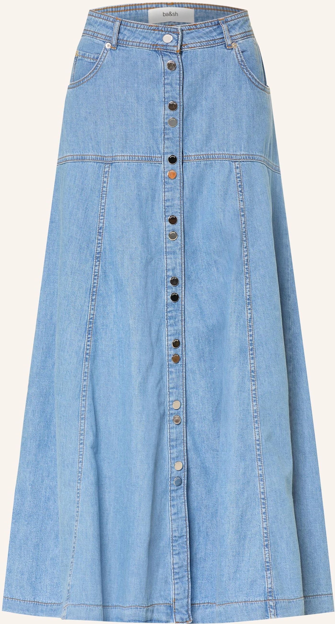 Thumbnail - Ba&Sh Jeansrock Laddie blau