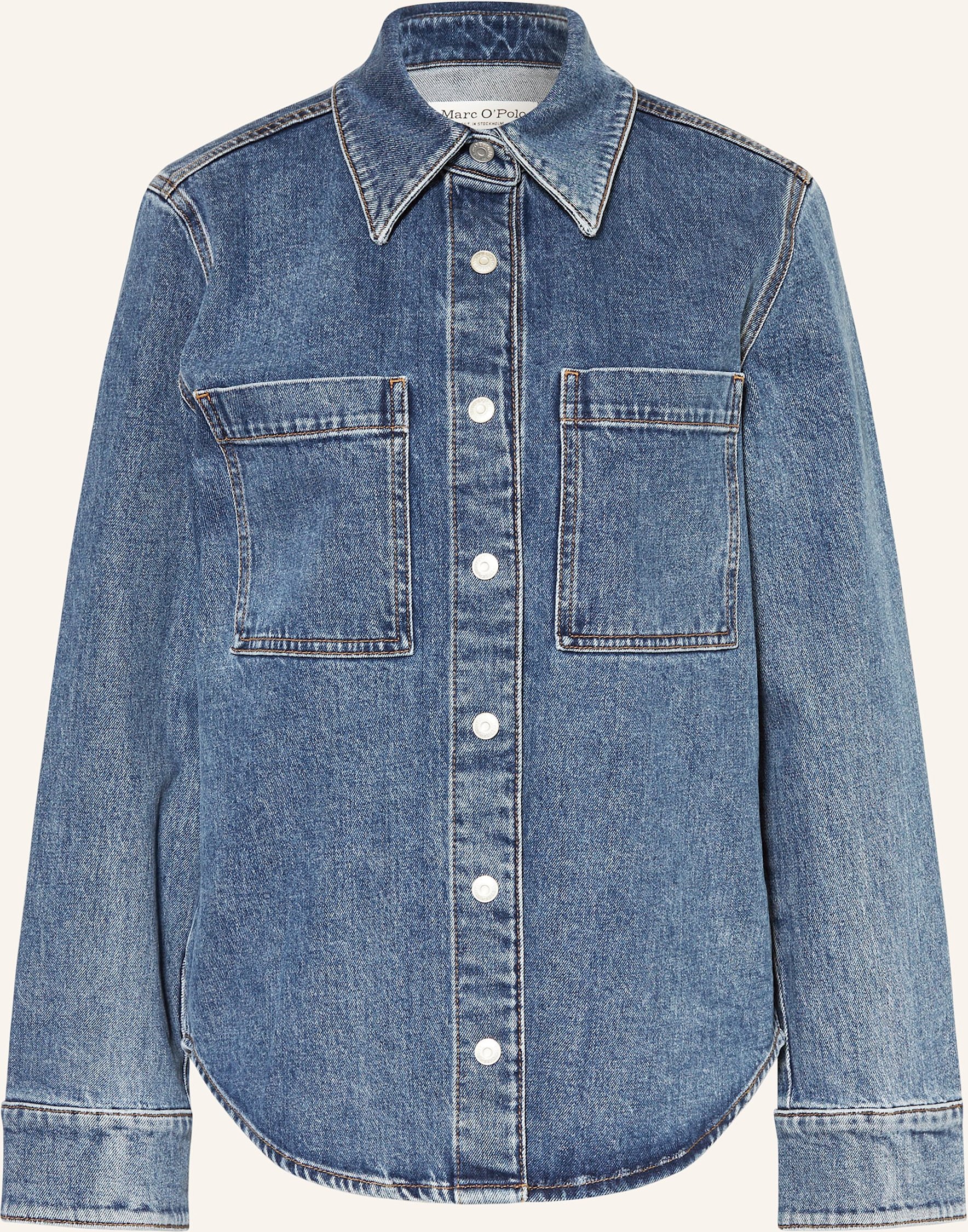 Thumbnail - Marc O'polo Jeansbluse blau