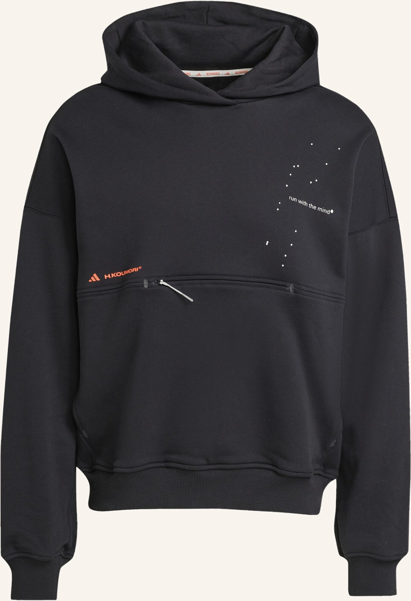 Thumbnail - Adidas adi365 H.Koumori Running Hoodie (Genderneutral) schwarz