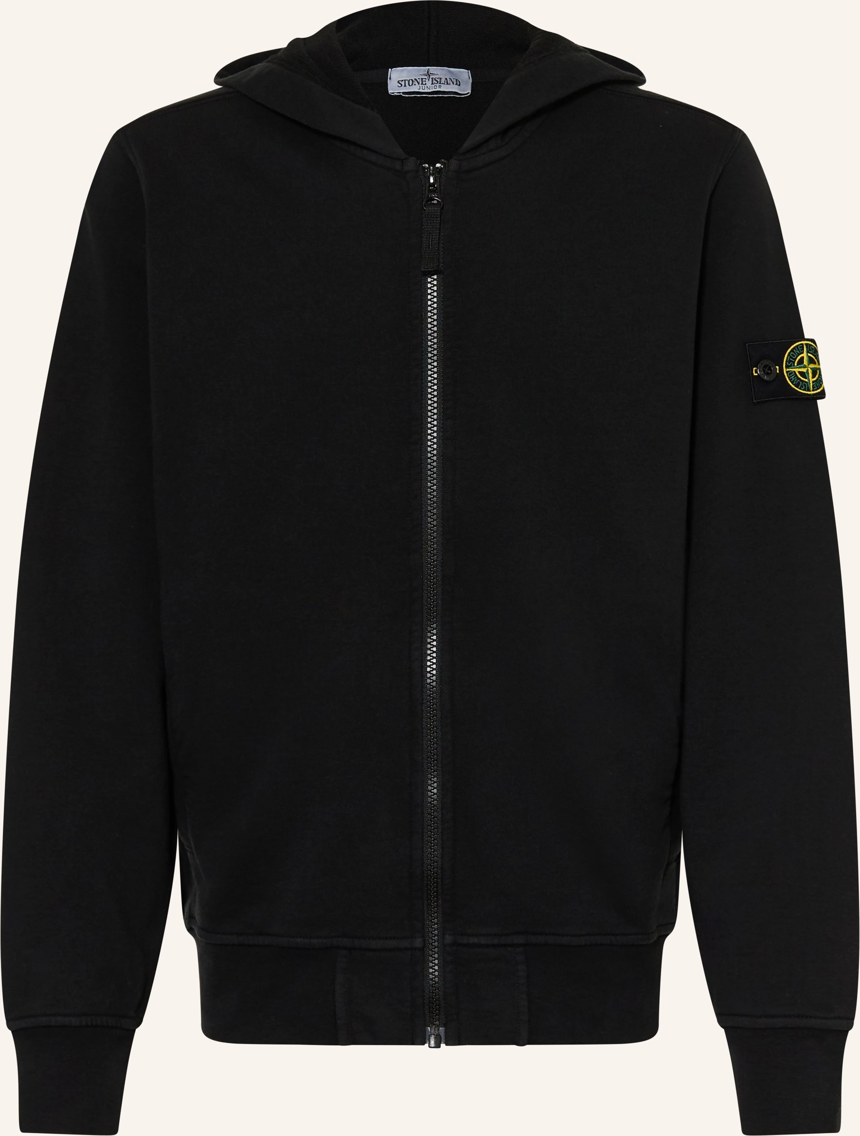 Stone Island Junior Sweatjacke schwarz