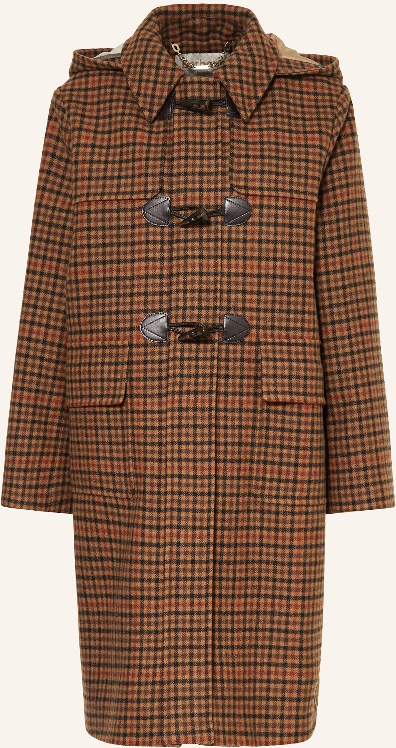 Barbour Dufflecoat Melody Mit Abnehmbarer Kapuze braun