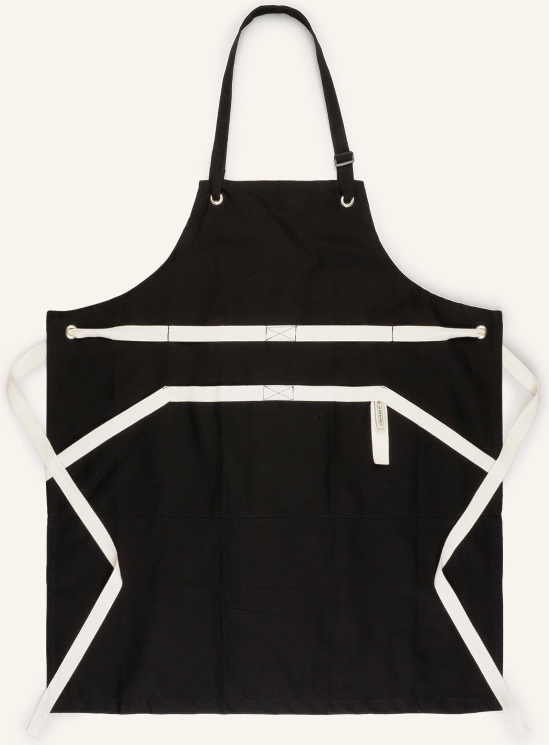 Le Creuset Schürze schwarz