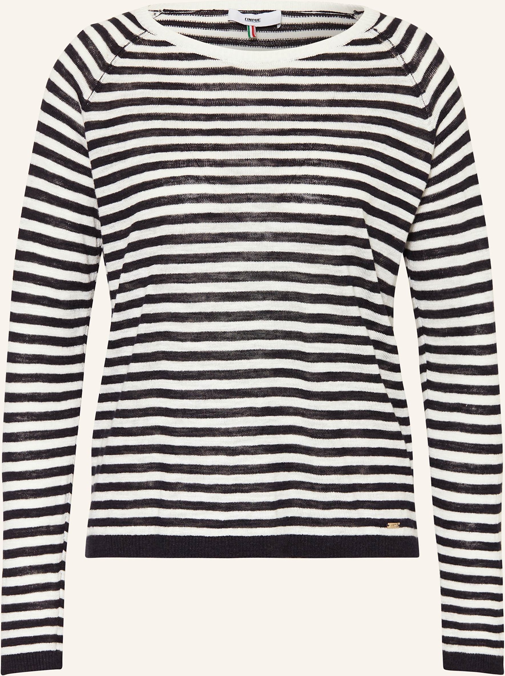 Cinque Pullover Cilinda Mit Leinen blau