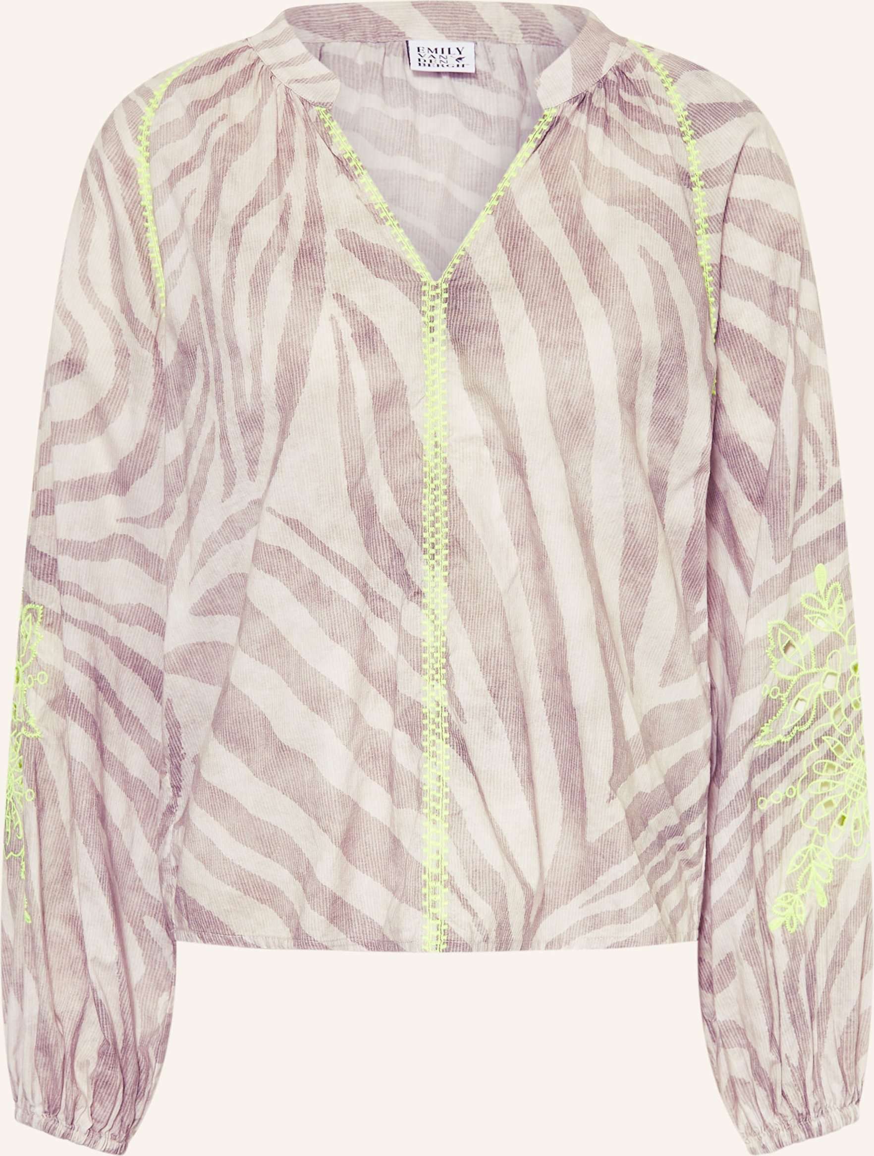 Emily Van Den Bergh Bluse Mit Cut-Outs beige