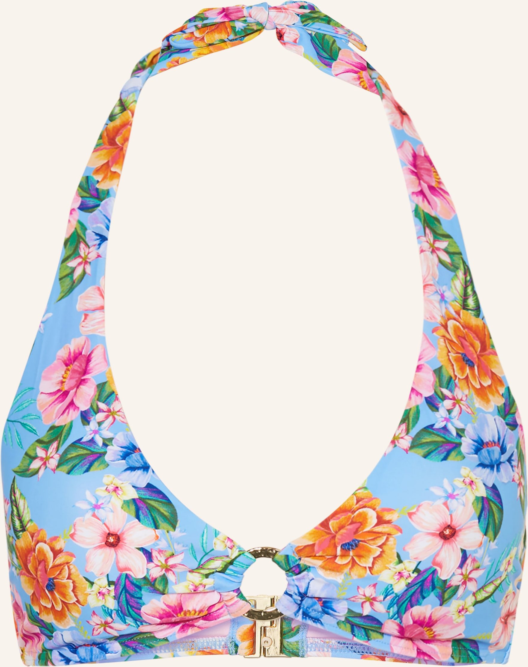 Darling Harbour Neckholder-Bikini-Top blau