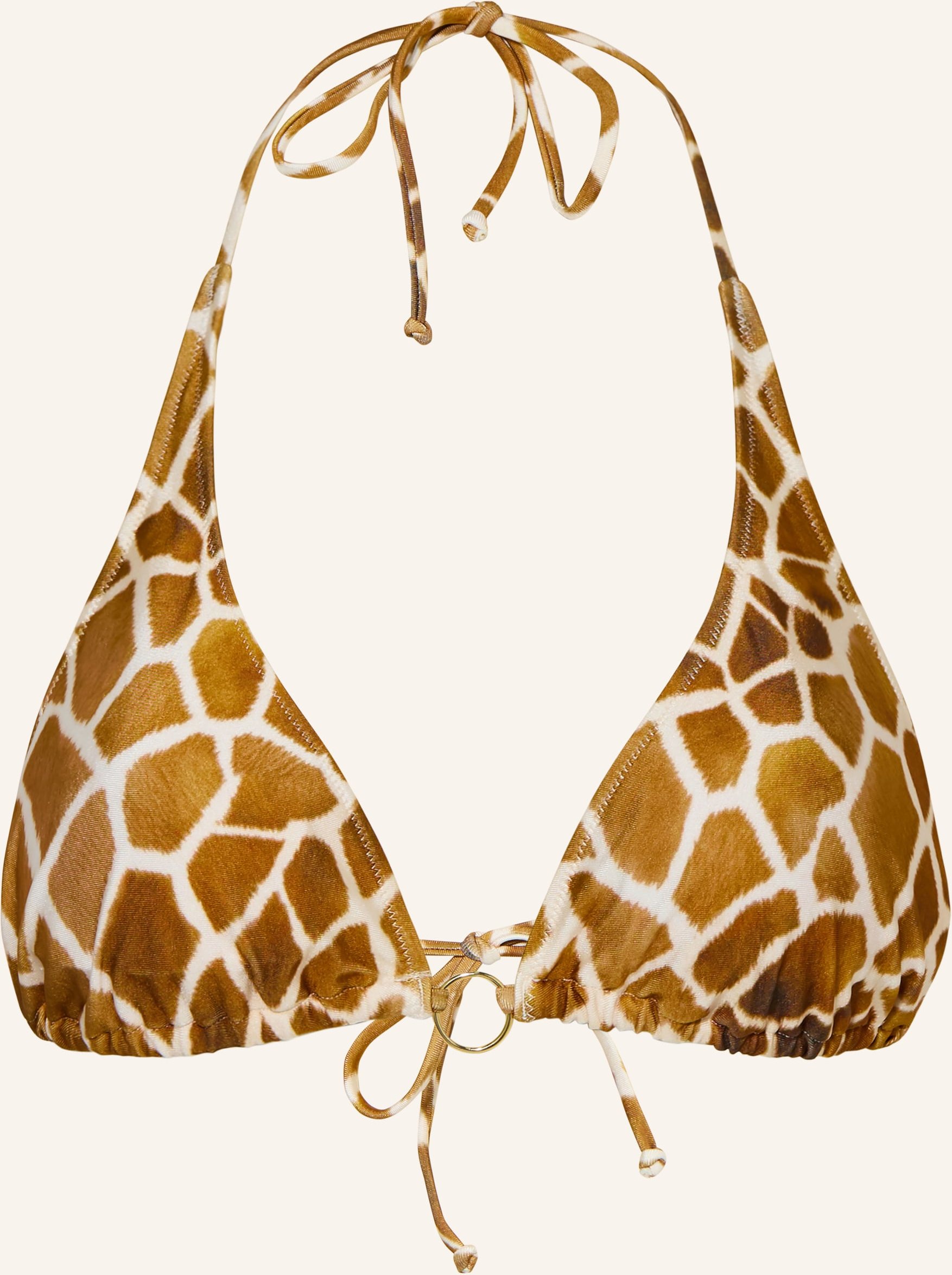 Mrs & Hugs Neckholder-Bikini-Top braun