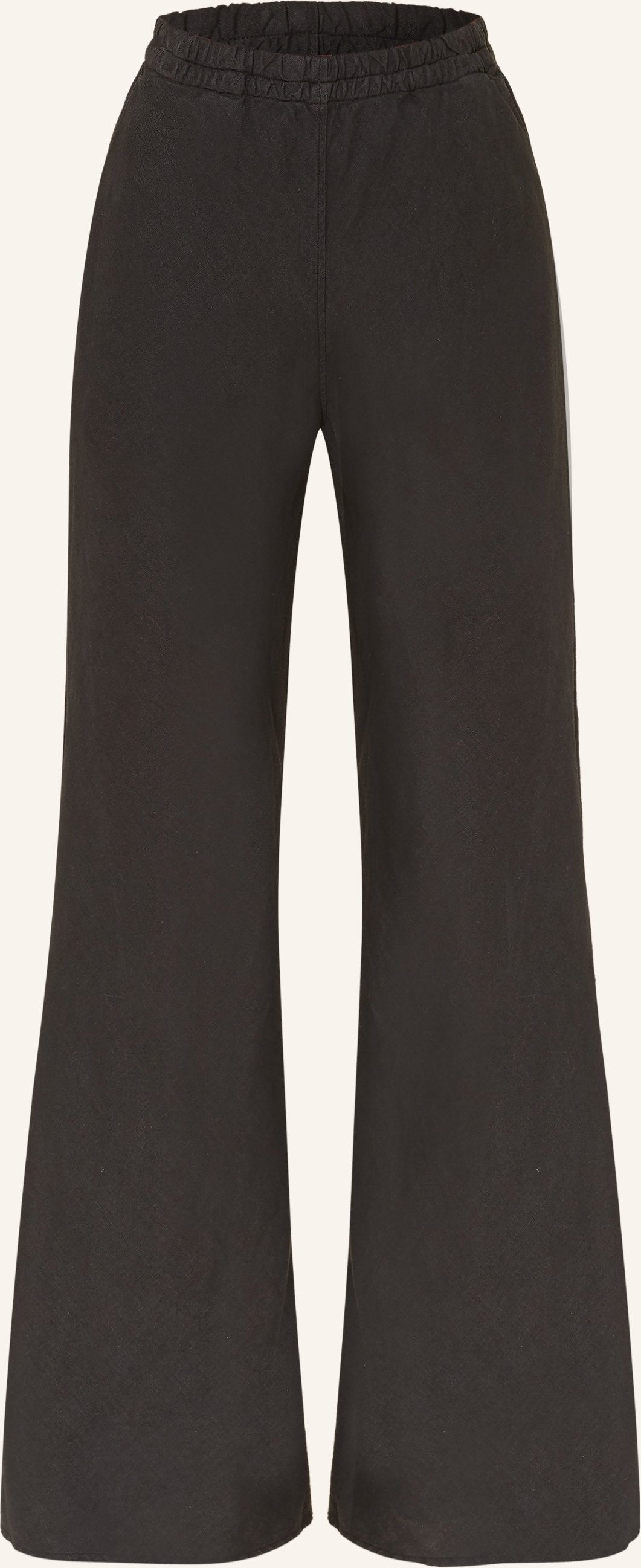 Sosue Bootcut-Hose Joanna Aus Leinen schwarz