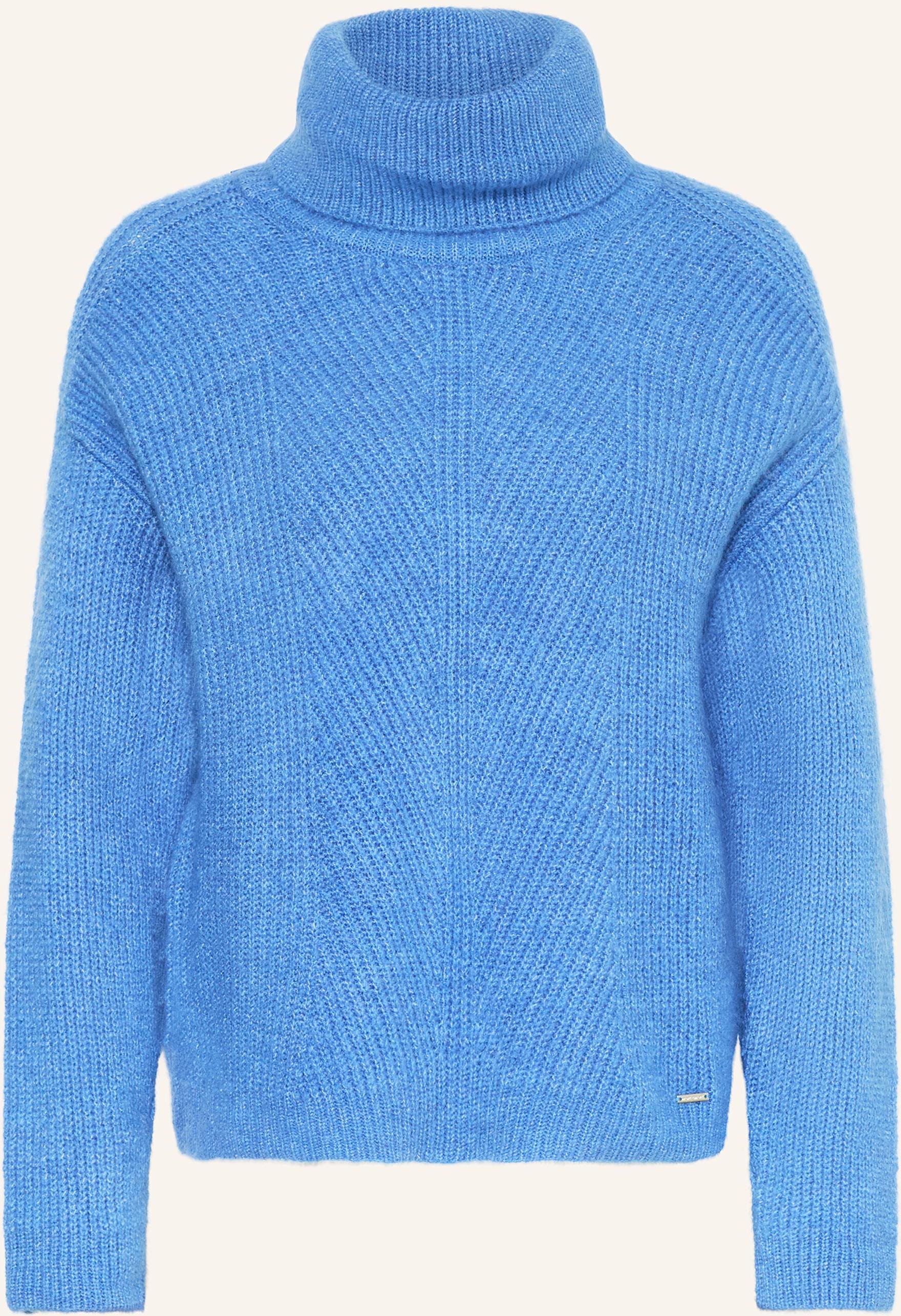More & More Rollkragenpullover blau