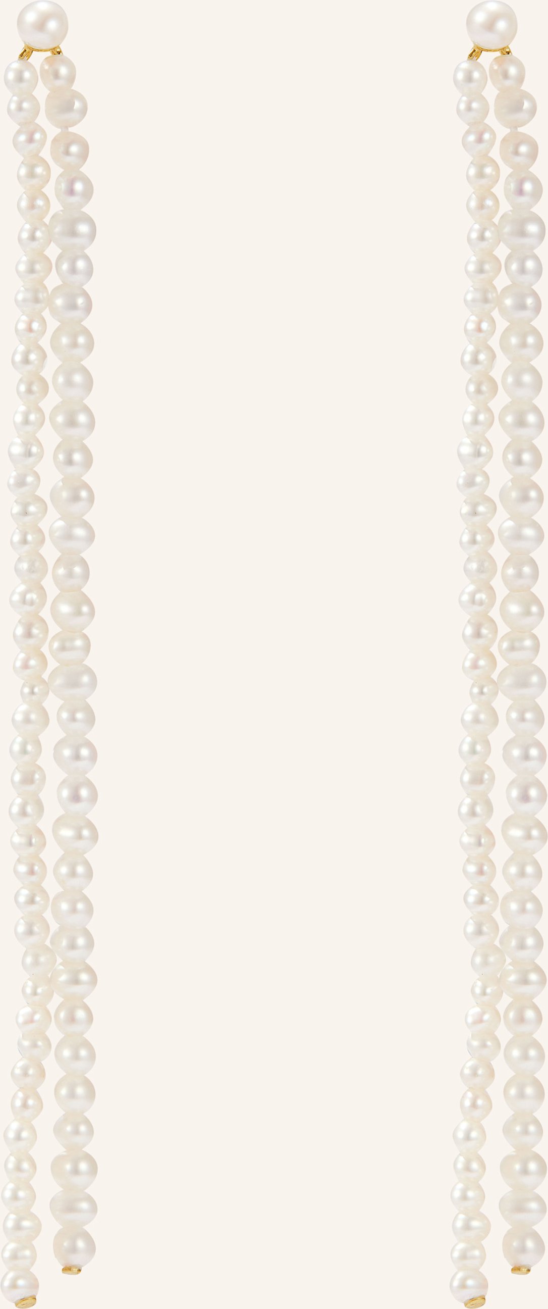 Bruna The Label Ohrringe Allegro Mit Perlen gold