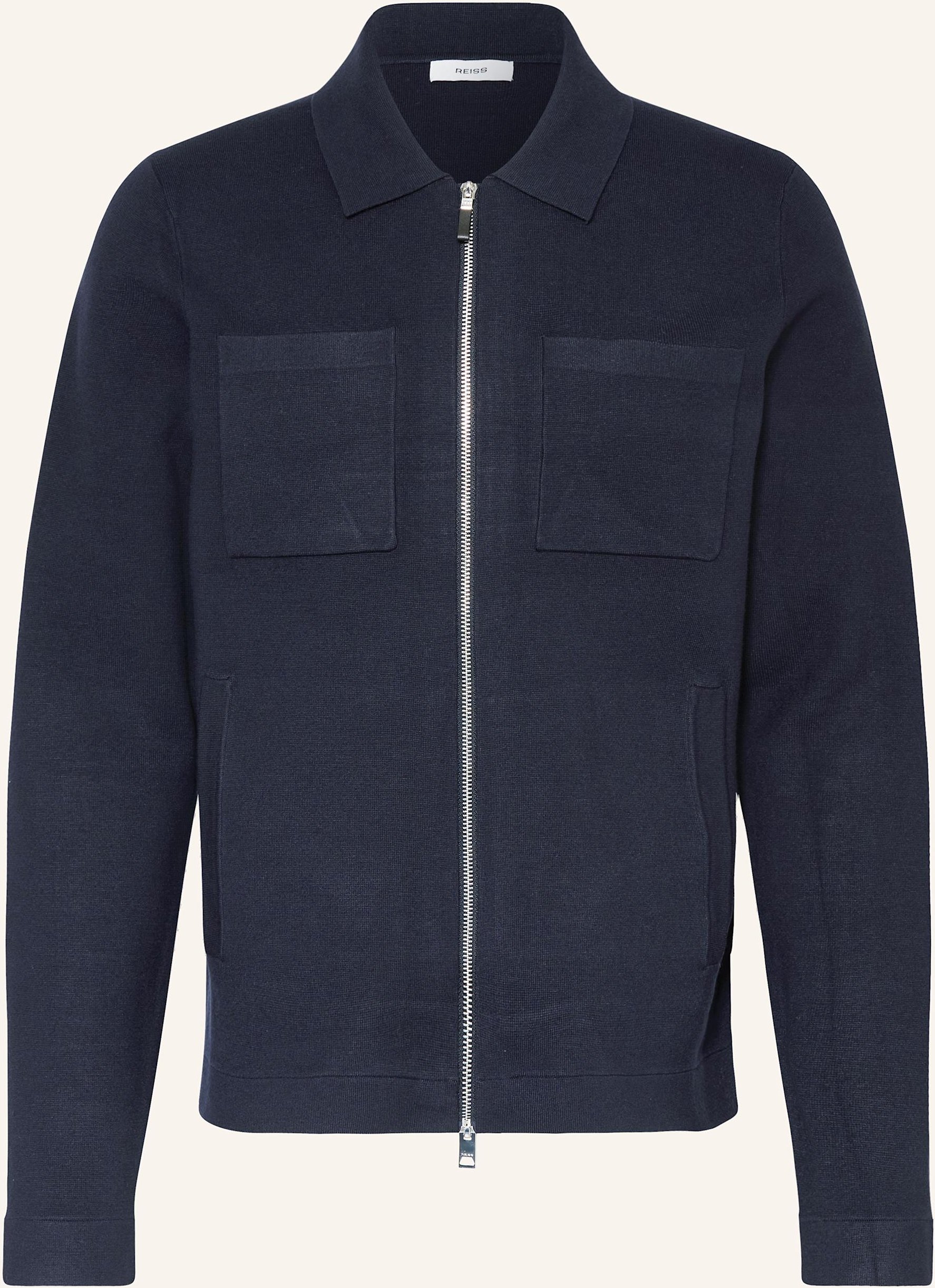 Reiss Strickjacke Rivers blau