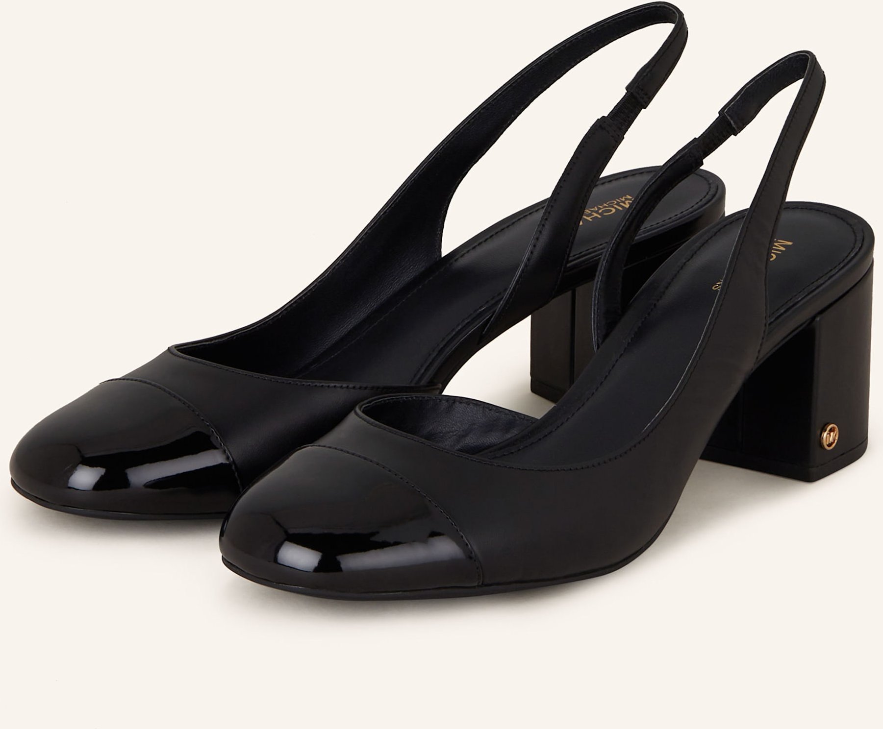 Michael Kors Slingpumps Perla schwarz