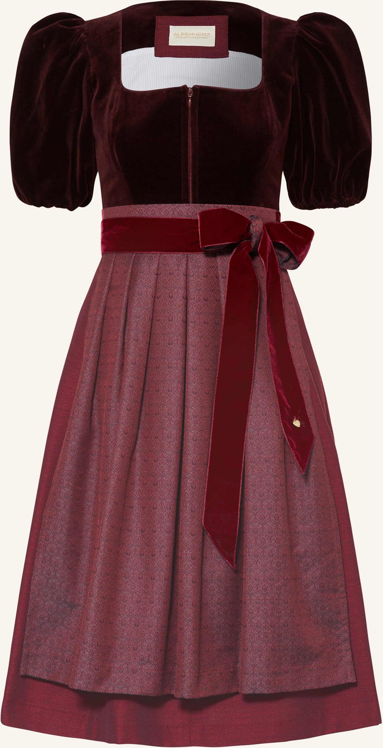 Alpenherz Dirndl Mona rot