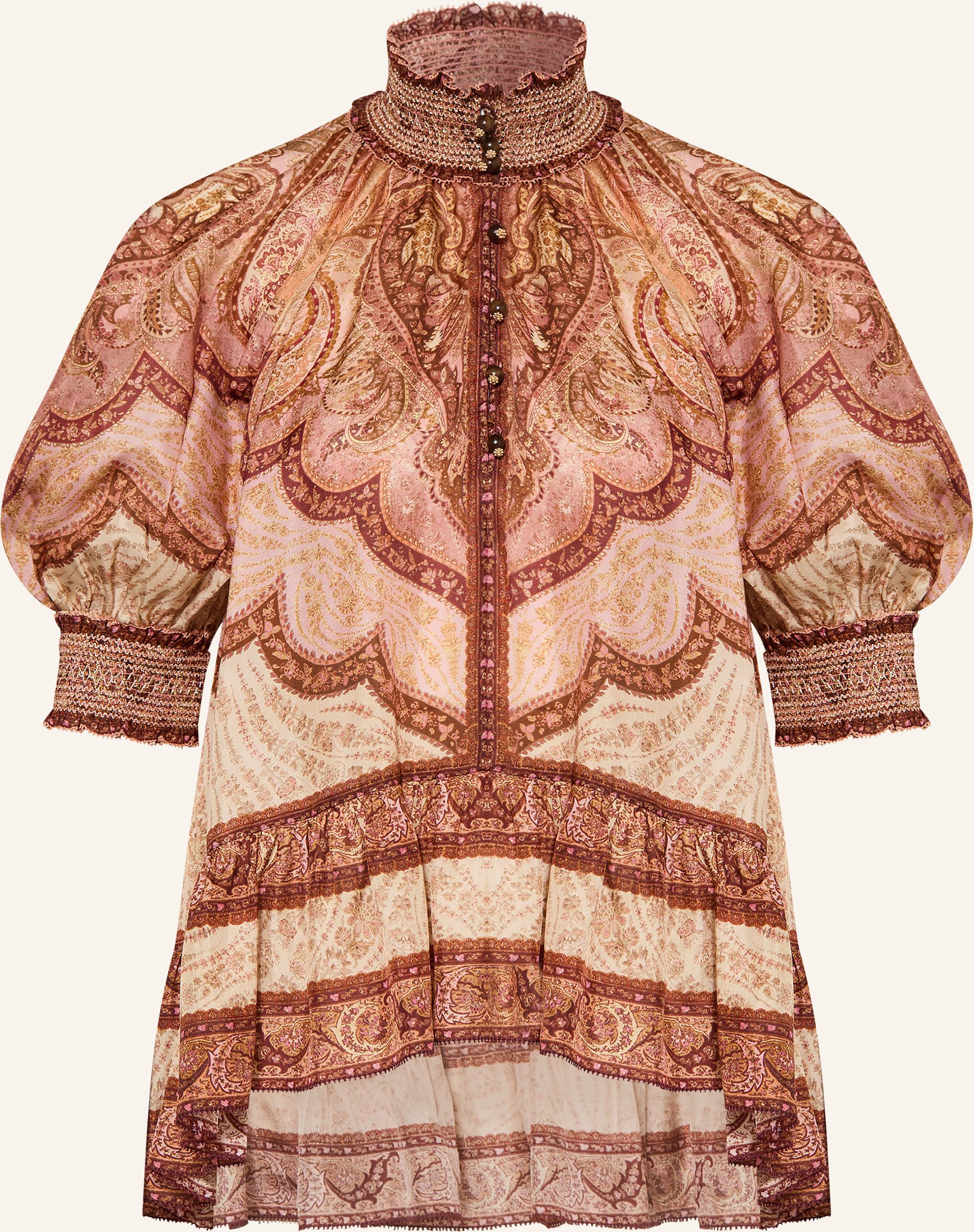 Zimmermann Blusentop Wanderlust Aus Seide rot