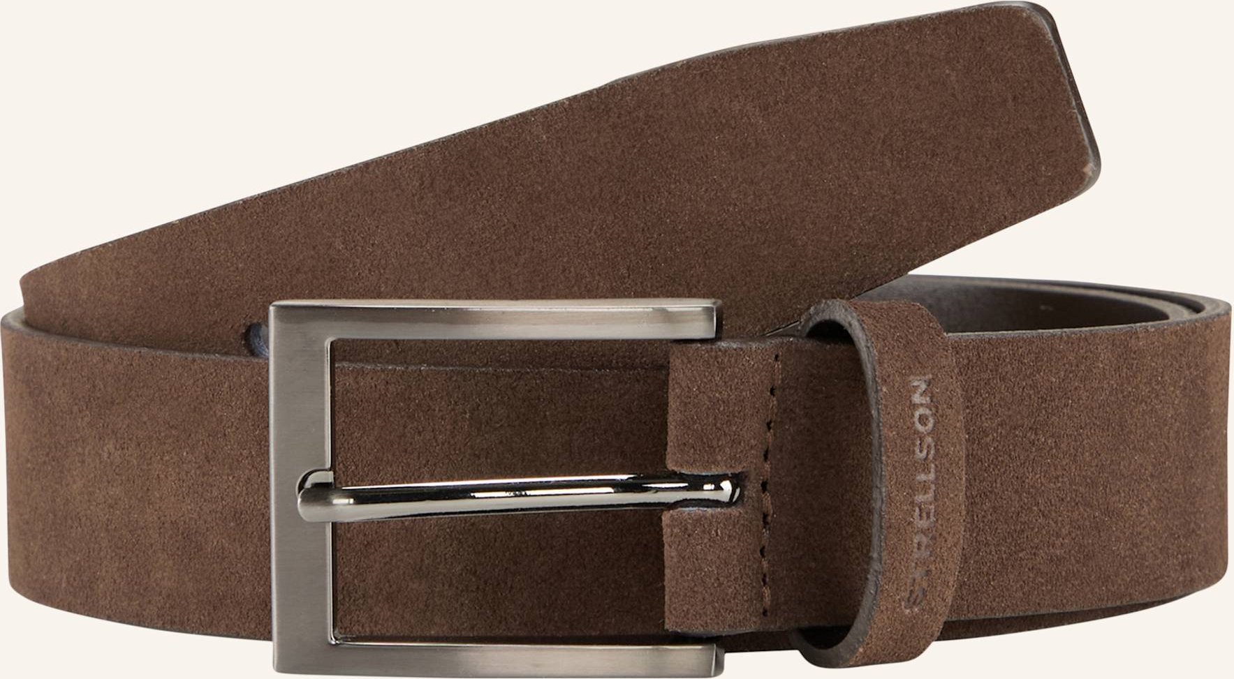 Strellson Gürtel Veloursledergürtel braun