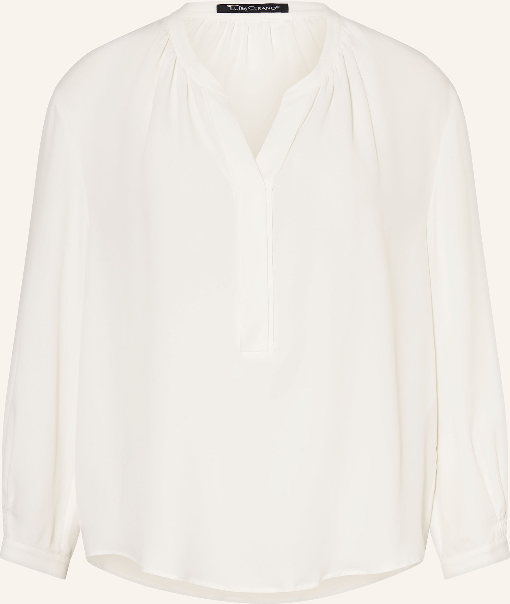 Luisa Cerano Blusenshirt Mit Seide weiss